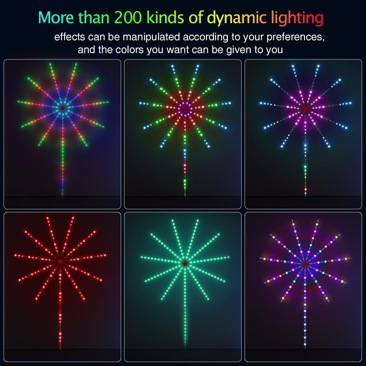 LED-Streifen Musik Party Bar Weihnachten Lichter DESUO Feuerwerks LED Bluetooth für Sync