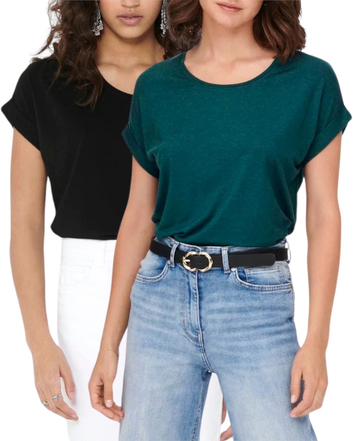 ONLY T-Shirt Stilvolles Basic Shirt mit günstig online kaufen