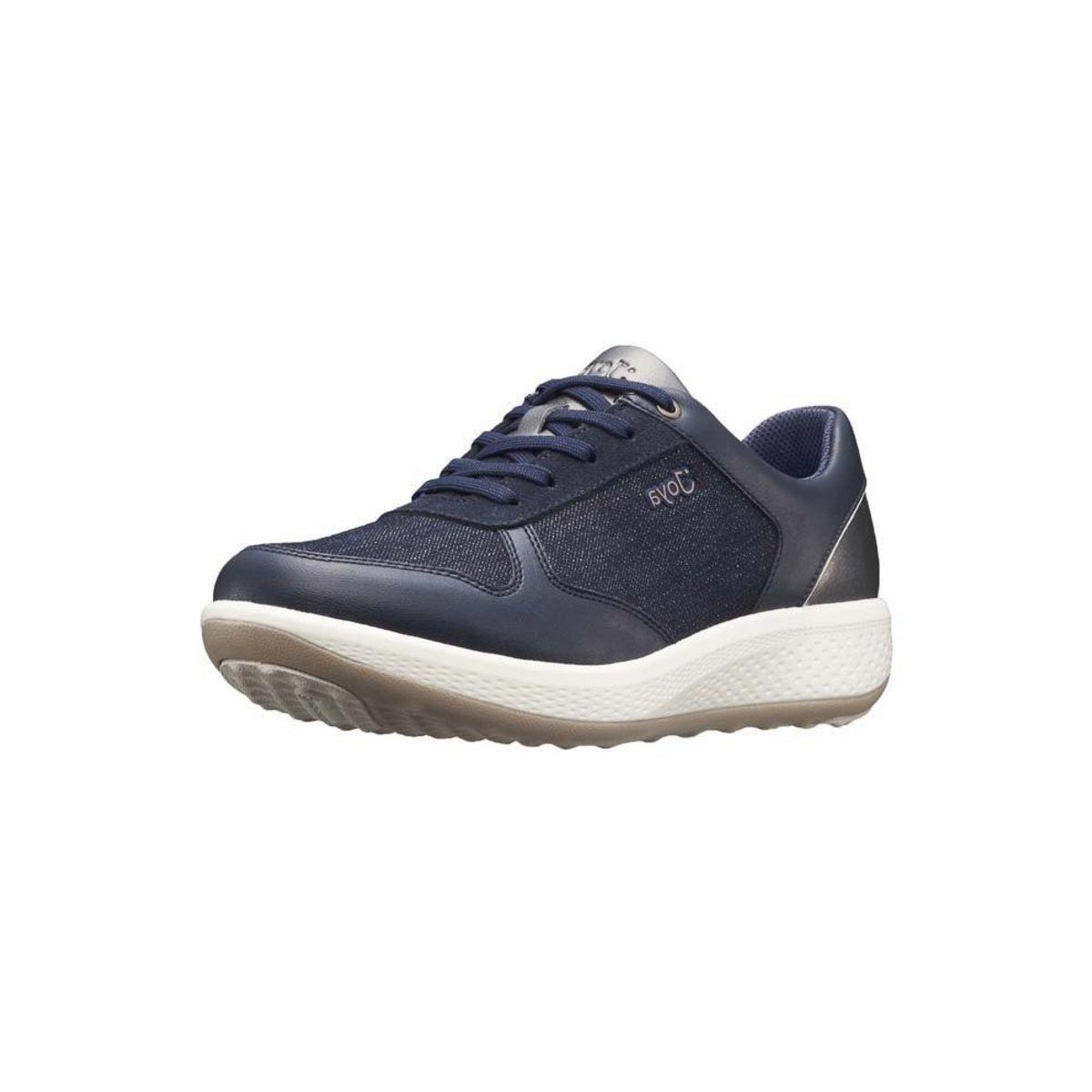 Komfort Schnürer für Damen in blau Schnürschuh
