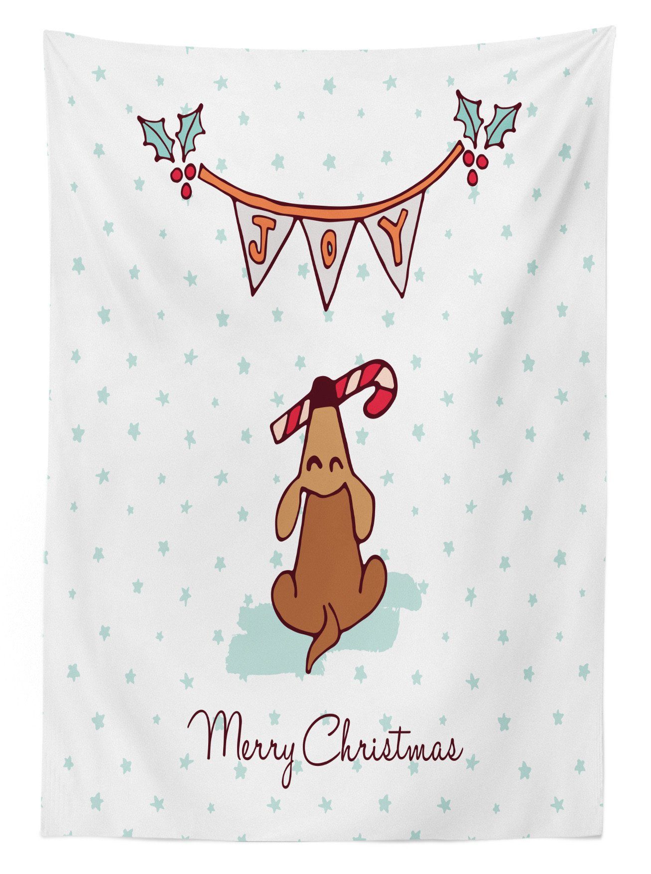 Weihnachtszuckerstange Klare geeignet Abakuhaus mit Farbfest Waschbar Außen Farben, Tischdecke Hund Bereich Weihnachten den Für