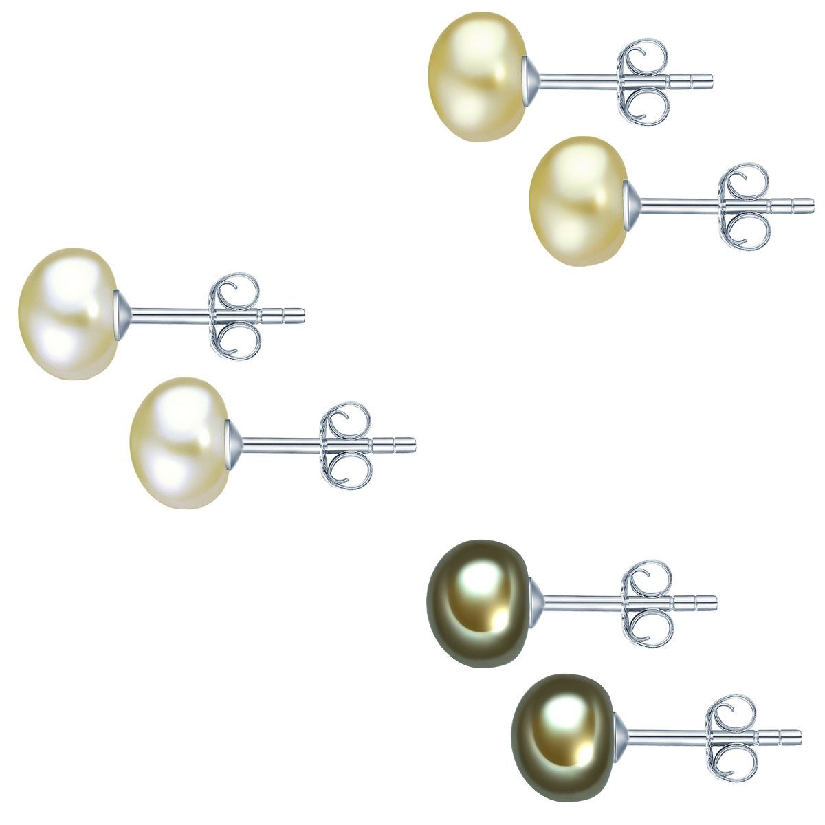 Valero Pearls Perlenohrringe silber, aus Süßwasser-Zuchtperlen günstig online kaufen