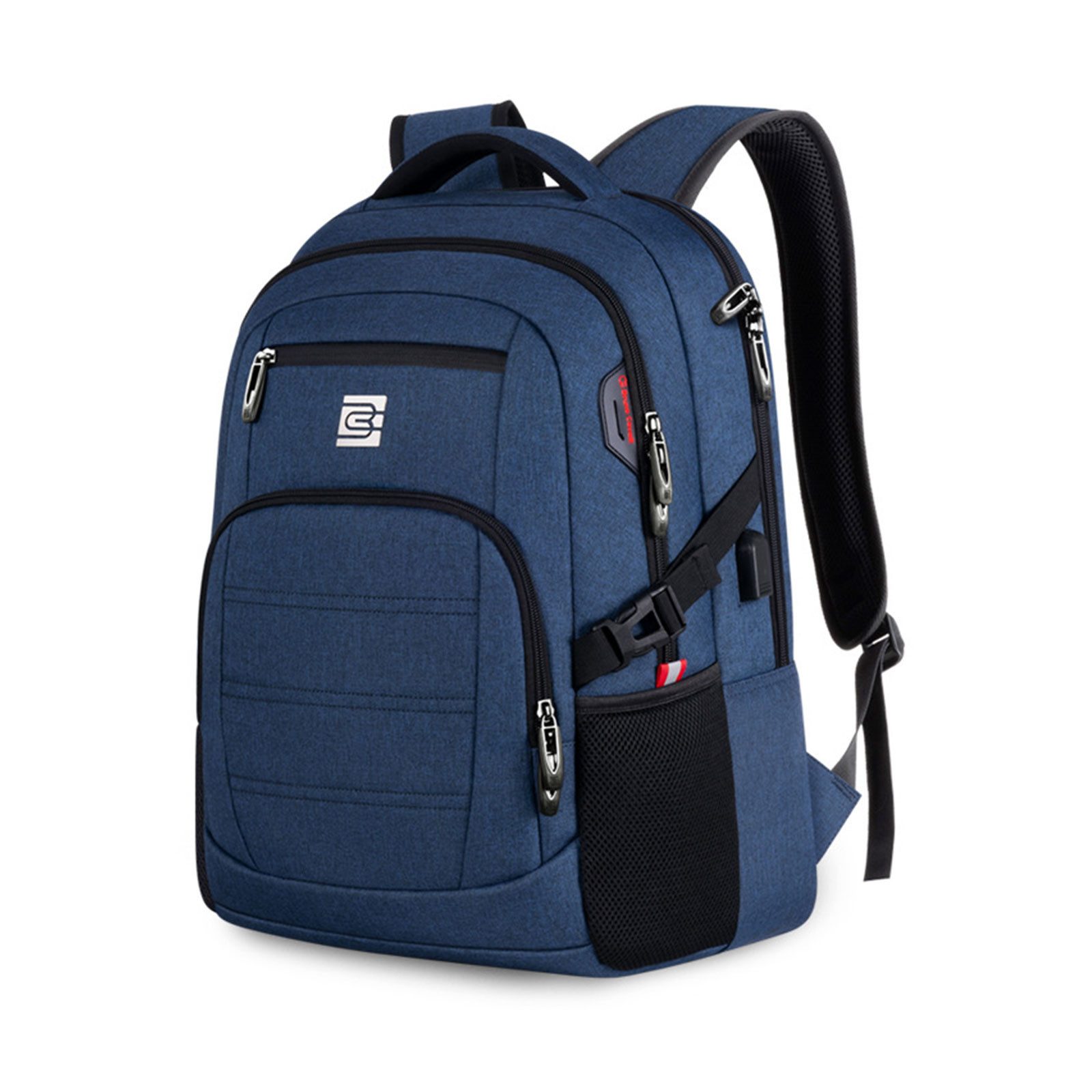 REDOM Laptoprucksack Laptop Rucksack Rucksäcke Schulrucksack Wasserbeständig Laptoptasche (Laptop Notebook Tasche Schule Uni Rucksack 36L/46L, mit USB-Lade-Anschluss, Backpack mit Laptopfach, 45×31×20 cm/51×37×23 cm), Herren Damen Jungen Teenager Freizeit Arbeit Business Reisen