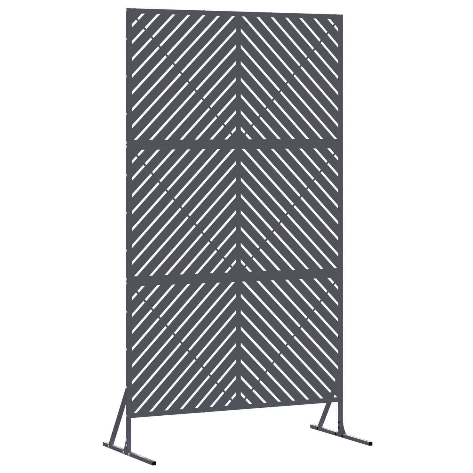 vidaXL Gartenzaun Metallzaunelement Anthrazit Metall Standardgröße günstig online kaufen
