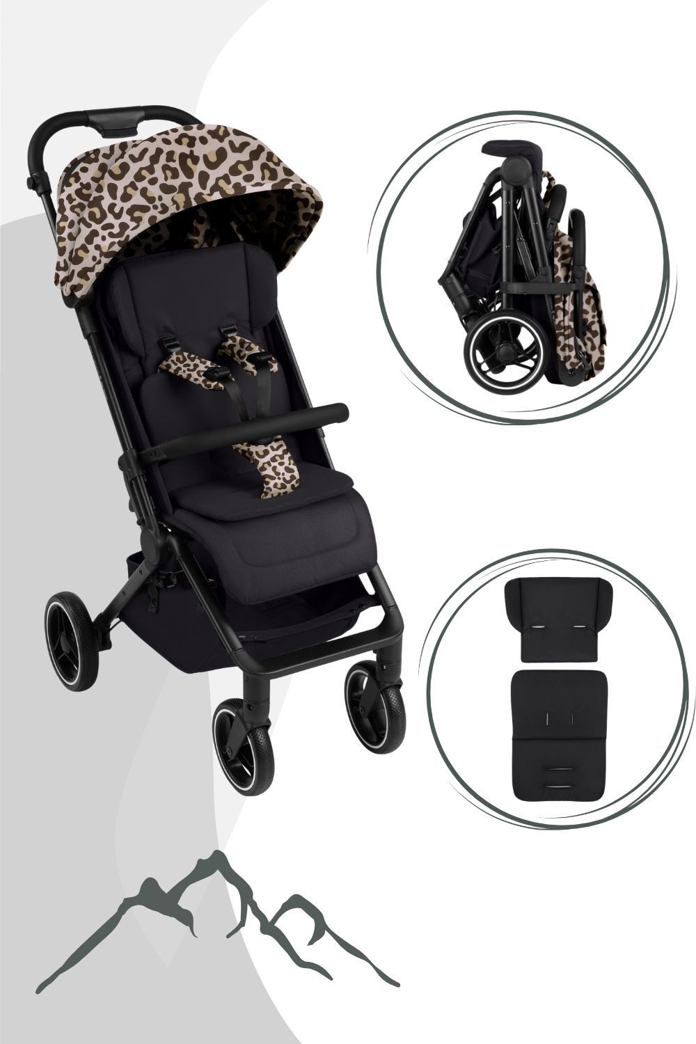 ABC Design Kinder-Buggy Ping 3 Trekking Buggy - Reisebuggy ab 6 Monaten bis 22 kg
