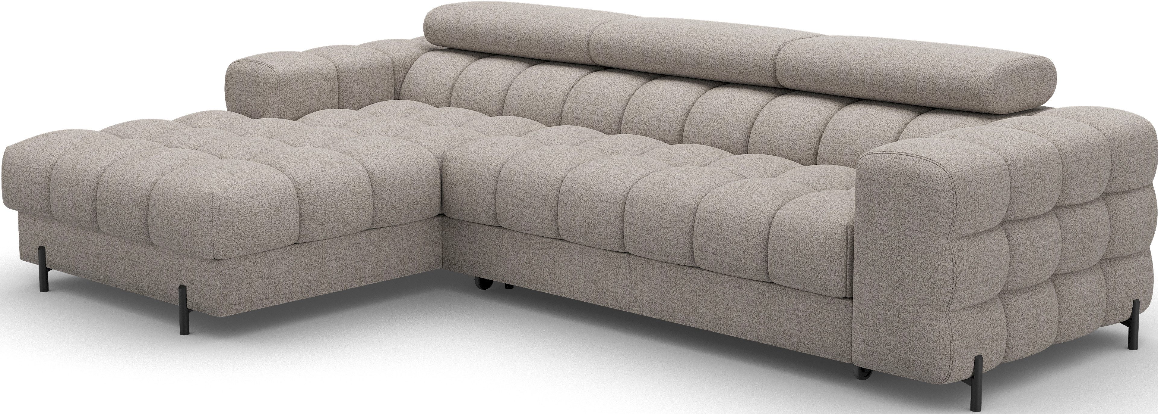 MOEBLO Ecksofa Neviro, Robuste Verarbeitung, verstellbare günstig online kaufen
