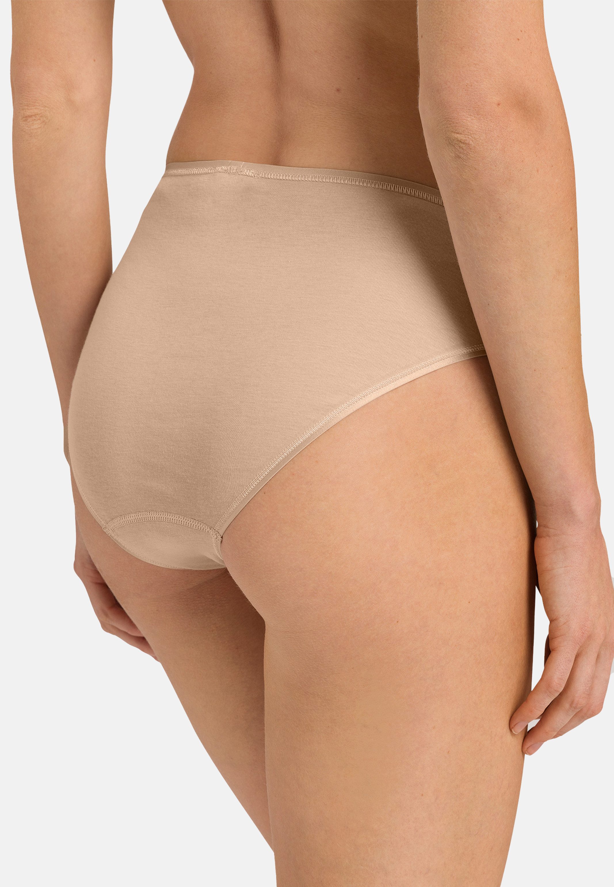 Hanro Midislip 3er Pack Cotton Seamless (Spar-Set, 3-St) Midi Slip - Baumwolle - Nahtlos - Angenehm auf der Haut