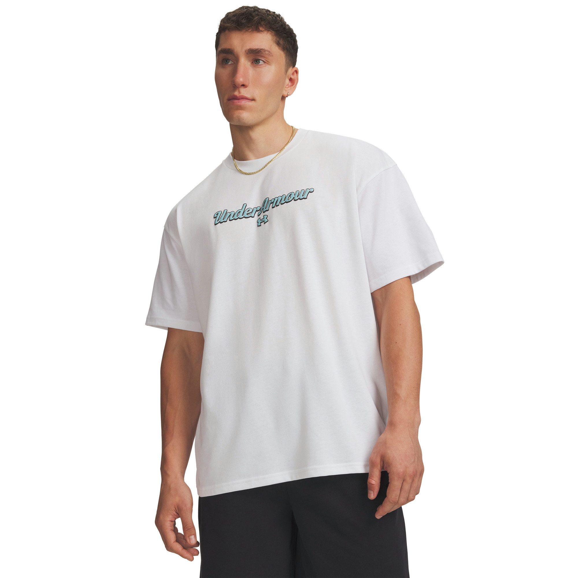 T-Shirt Under Armour Herren T-Shirt Heavyweight Wordmark 6009266