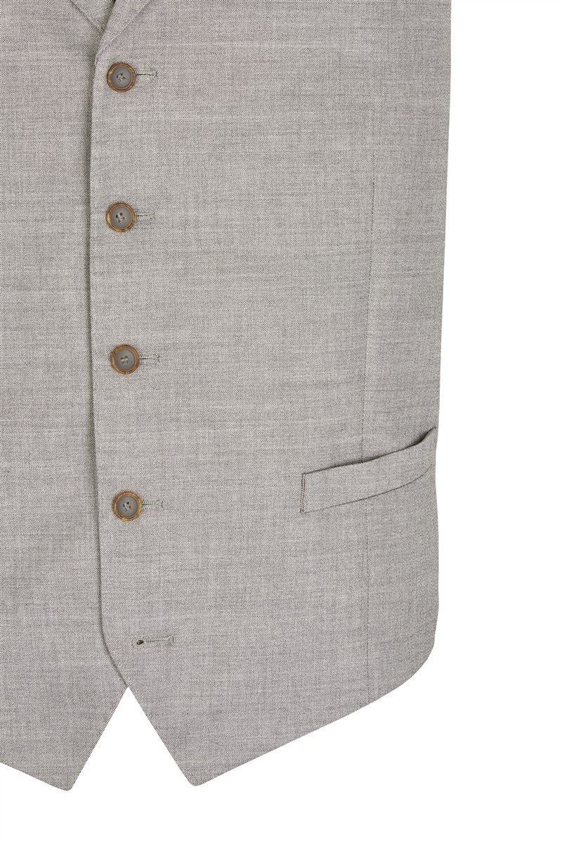 Atelier Torino Anzugweste Atelier-Torino MIX&MATCH Herren Weste Drop8 Hellgrau meliert