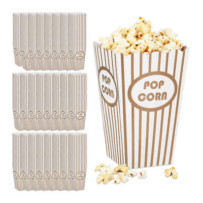 relaxdays Snackschale Popcorntüten 576er Set, Pappe