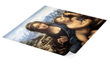 Posterlounge Wandfolie Leonardo da Vinci, Madonna mit der Spindel, Malerei