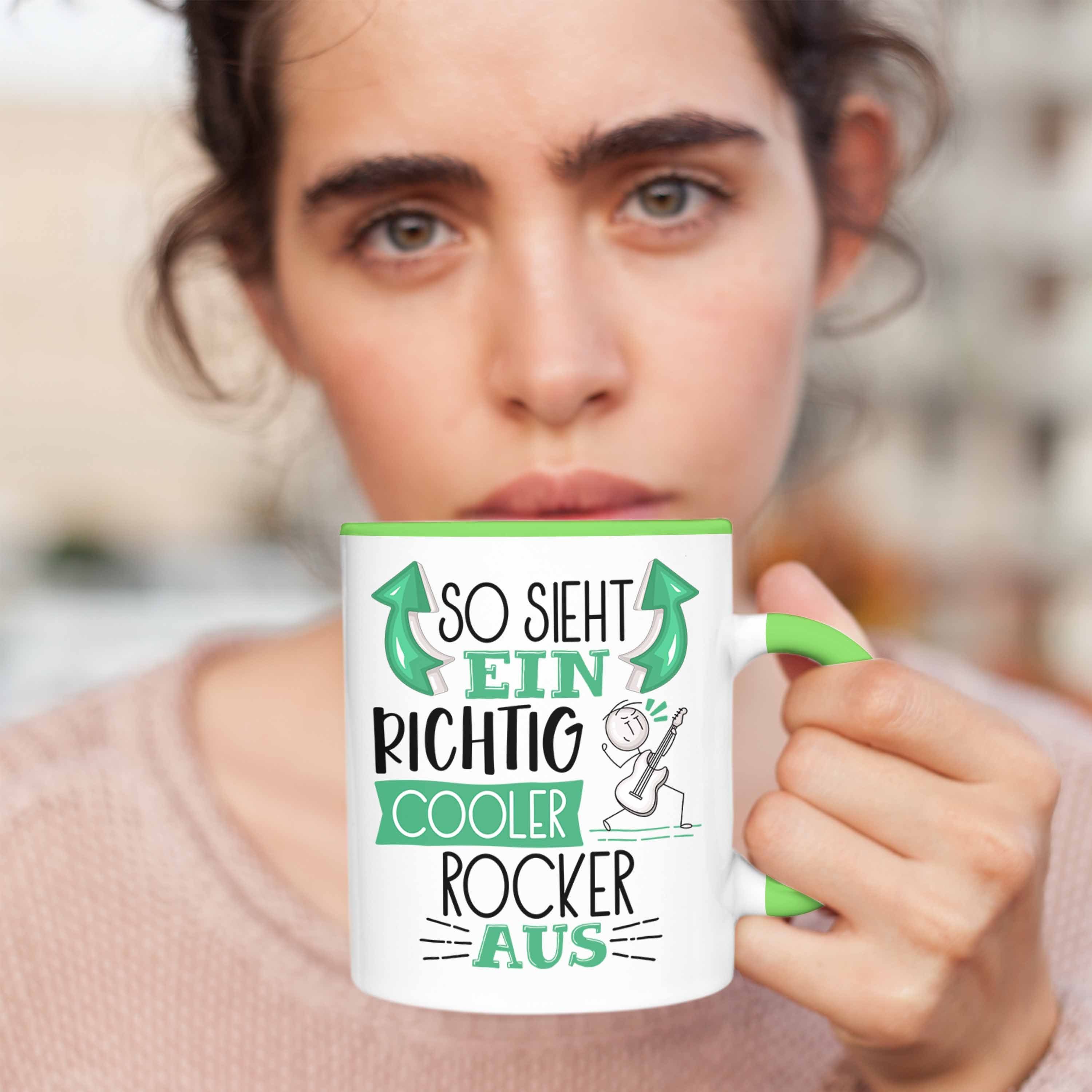 Cooler für Gebur Richtig Trendation Aus Geschenk Rocker Sieht Rocker Tasse Ein So Grün Tasse