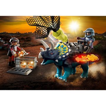 Playmobil® Konstruktionsspielsteine Dino Rise Triceratops: Randale um die legendären Steine