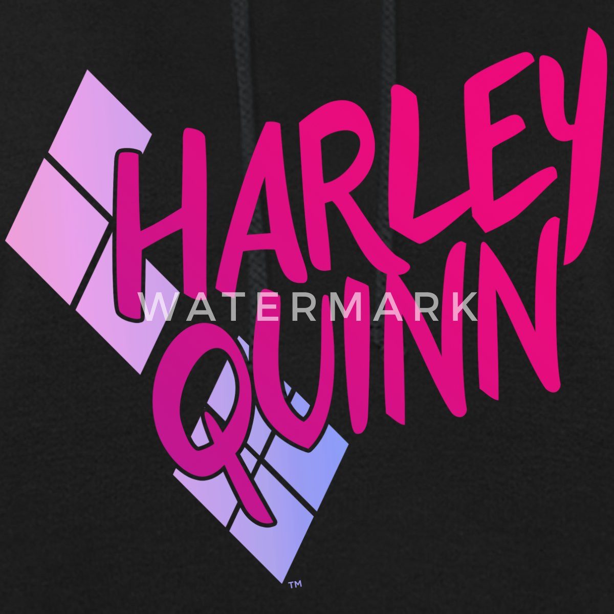 Spreadshirt Hoodie Harley Quinn Rautenstyle Pink Damen Hoodie (1-tlg)