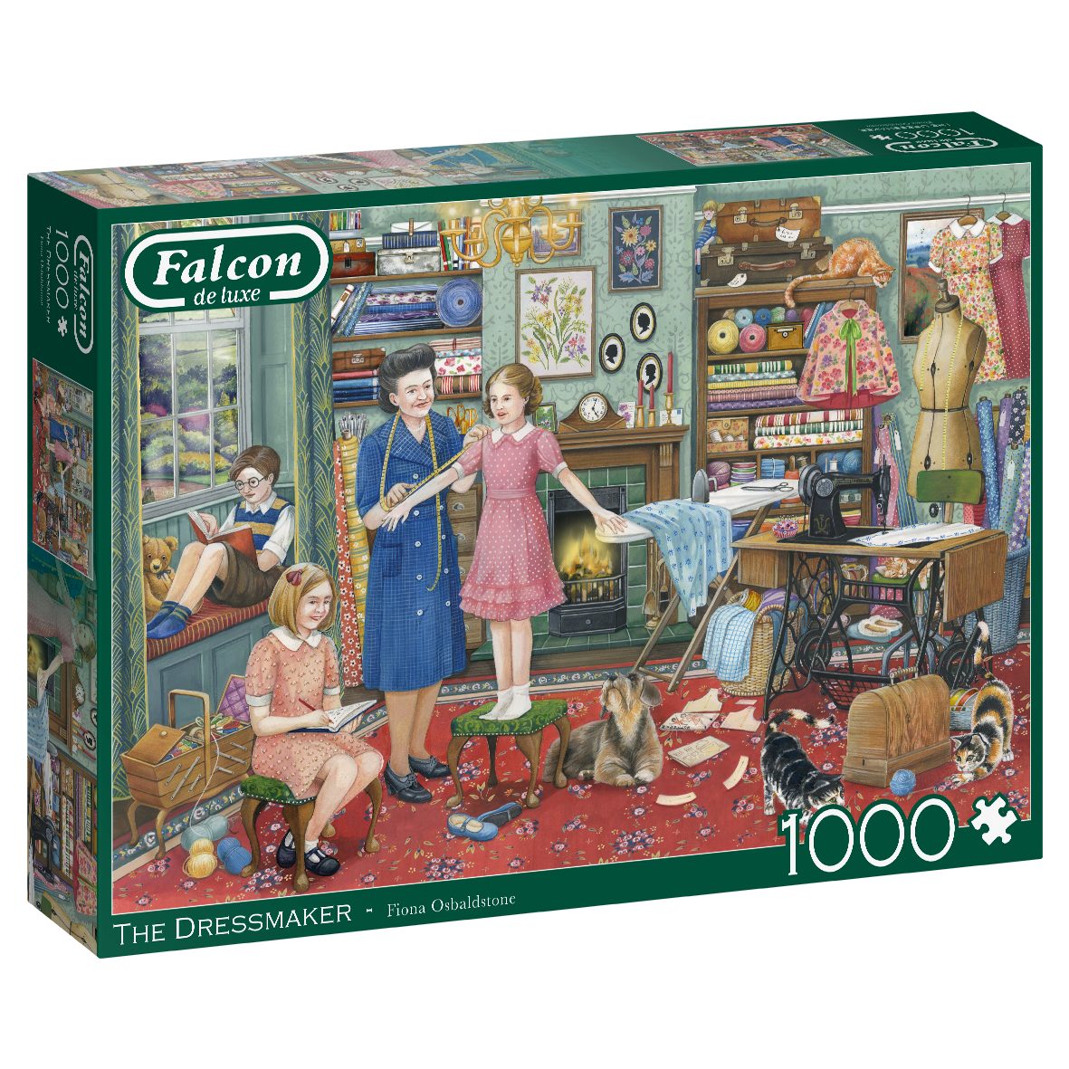 Jumbo Spiele Puzzle Fiona Osbaldstone Die Schneiderin Puzzle, 1000 Puzzleteile, Made in Europe