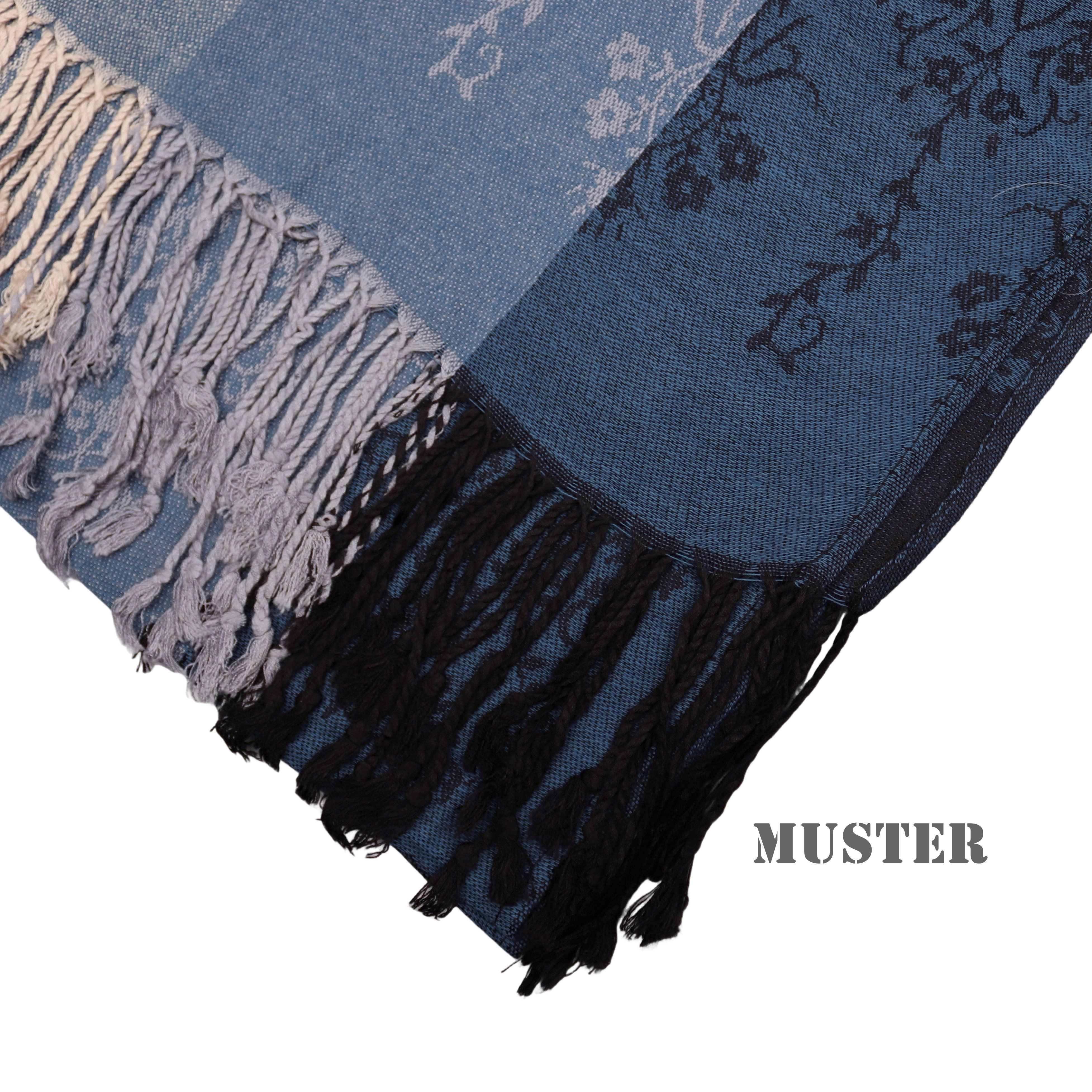 MIRROSI Modeschal weicher Schal BOHO Paisley mit Fransen, 70x180cm, (angesagtes BOHO Paisley Muster), Damen Halstuch ideal für Herbst und Winter oder Ganzesjahr – Bild 3 von 3