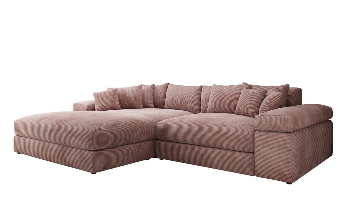 Luxusbetten24 Sofa Designer Sofa Bernardo, mit breiter Ottomane