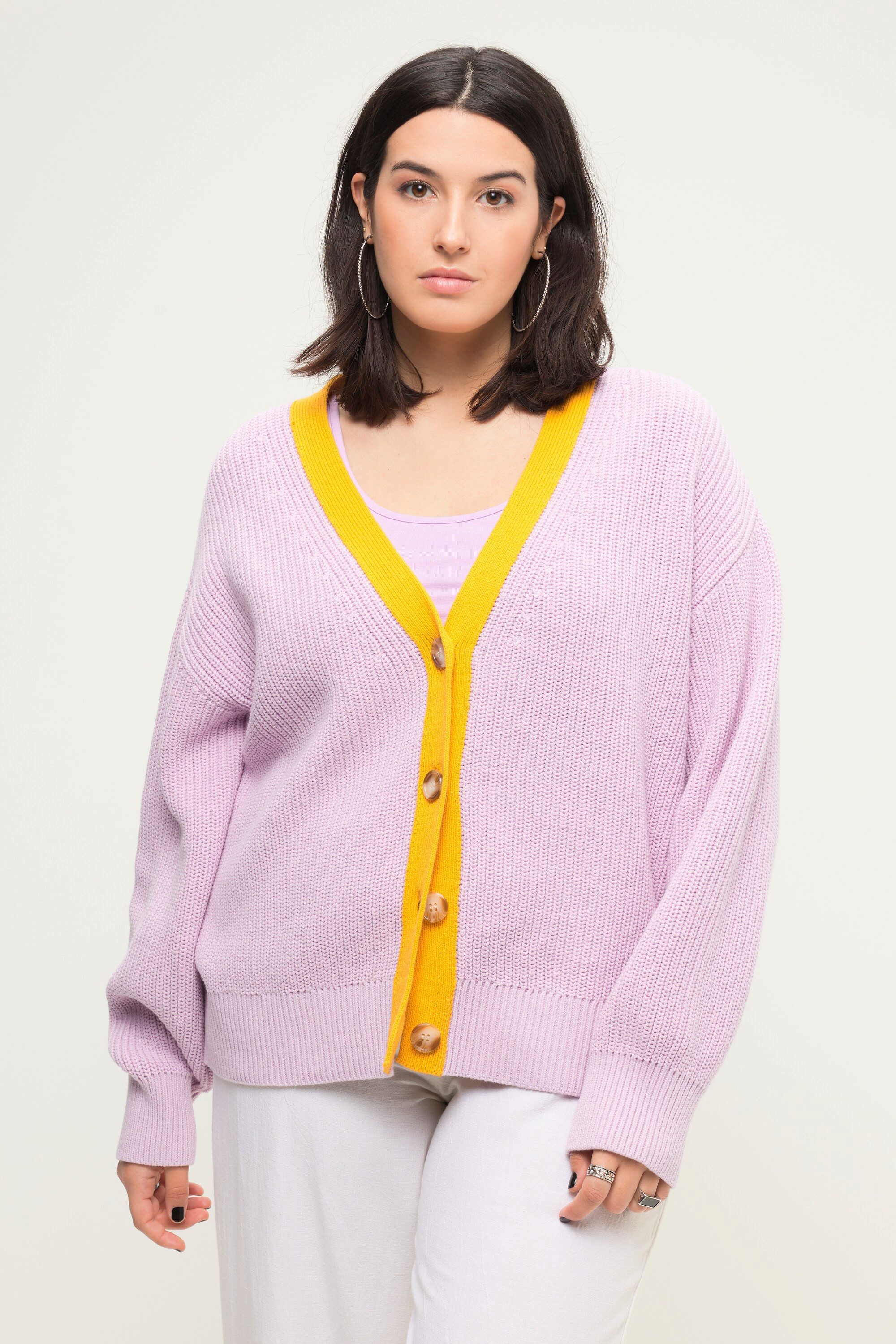 Studio Untold Strickjacke Strickjacke oversized Colorblende günstig online kaufen