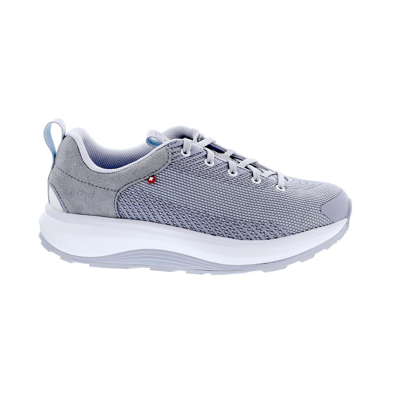 Joya Maui Light Grey Women Sneaker, Textile / Leder, Wave-Sohle, Extra wei Schnürschuh