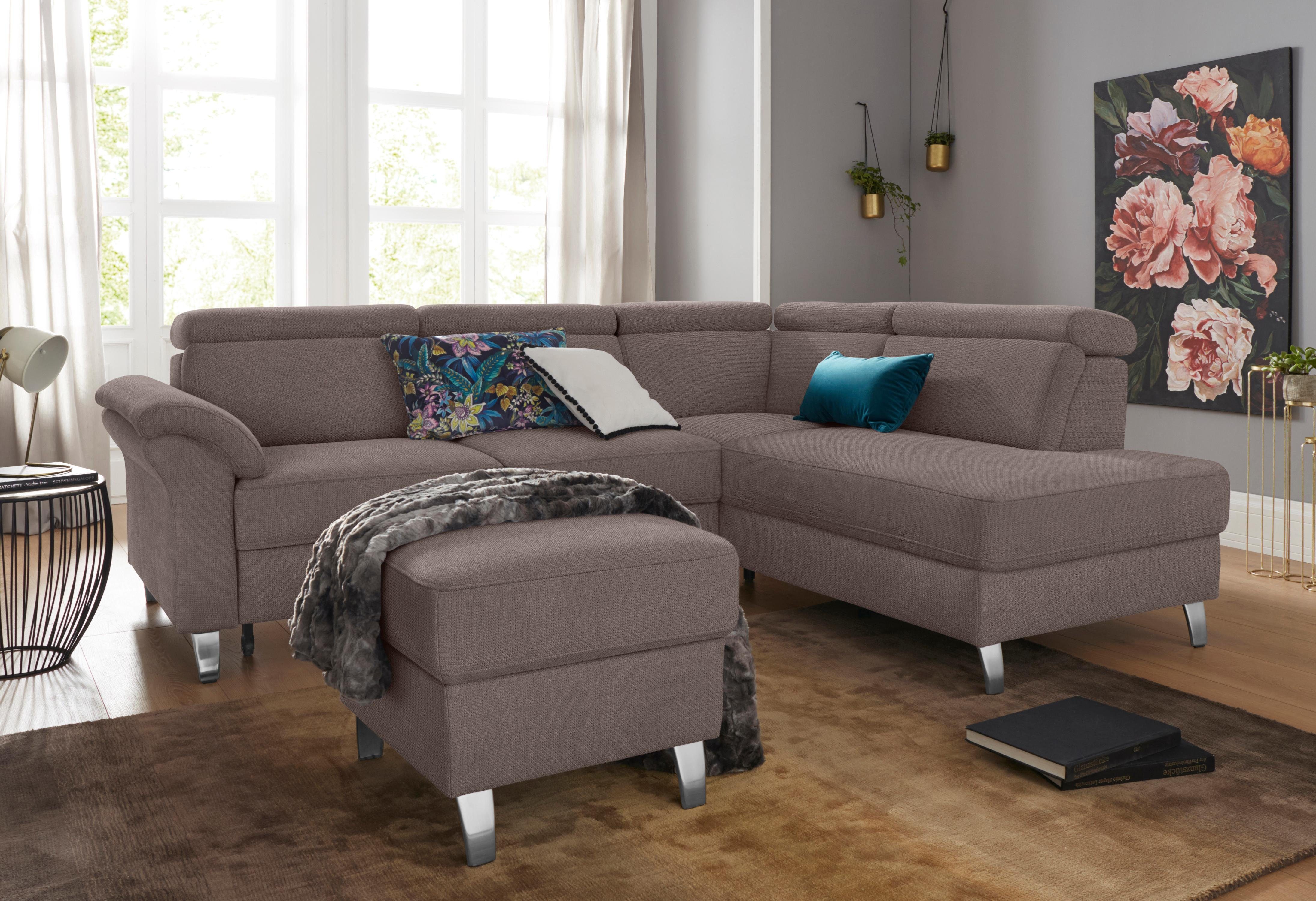 sit&more Ecksofa Arngast L-Form, inklusive Kopfteilverstellung günstig online kaufen