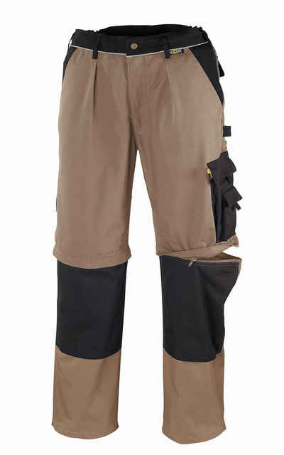 TRIZERATOP Arbeitshose Canvas (320 g/m) 2-in-1 Bundhose TOBAGO khaki/schwarz Розмір 54 (1-tlg)