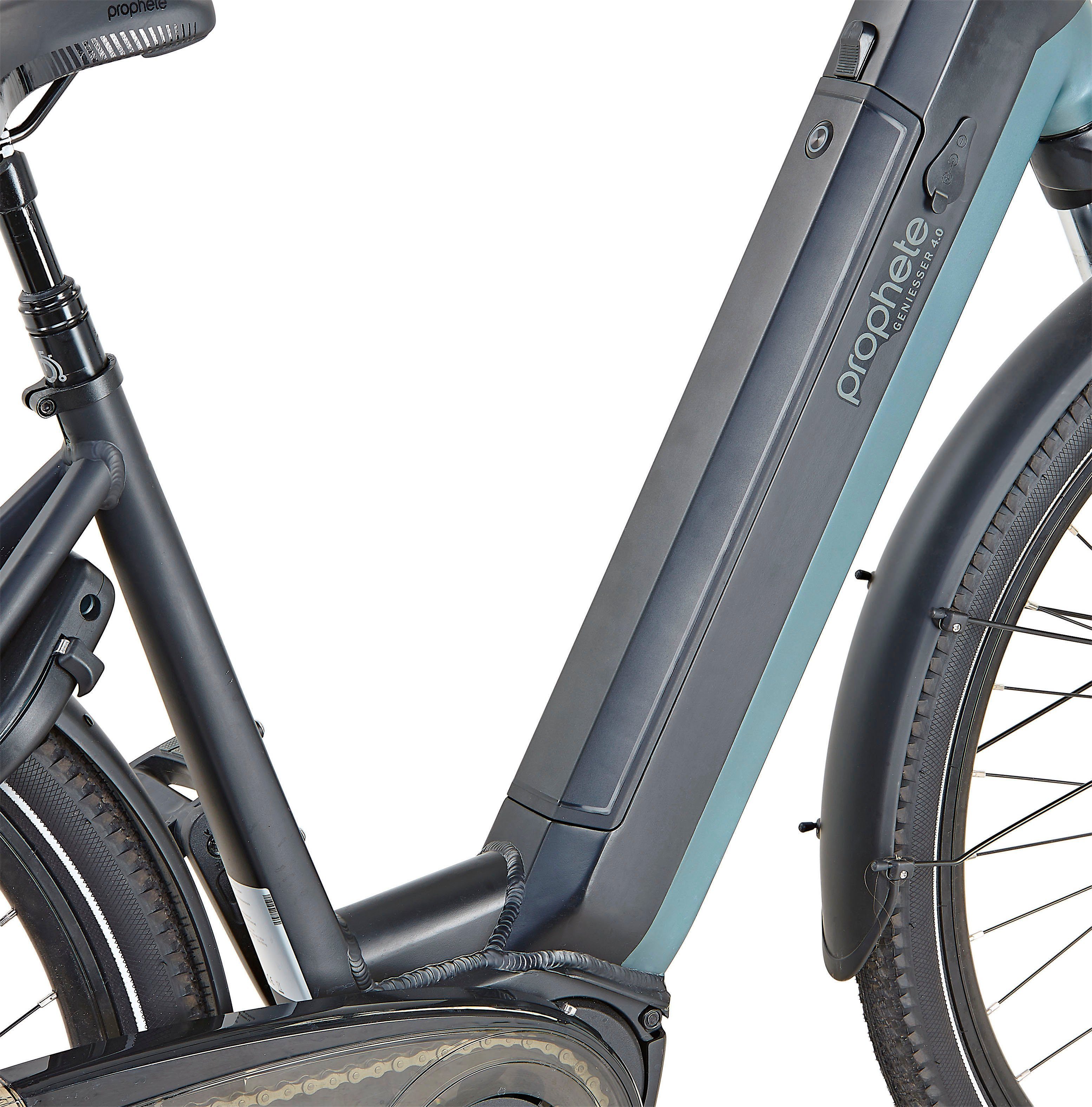 Prophete E-Bike Cityrad Geniesser 4.0, 7 Gang Shimano Nexus Schaltwerk, Nabenschaltung, Mittelmotor, 540 Wh, (mit integr. Rahmenschloss ART zertifiz), Pedelec, Elektrofahrrad für Damen u. Herren