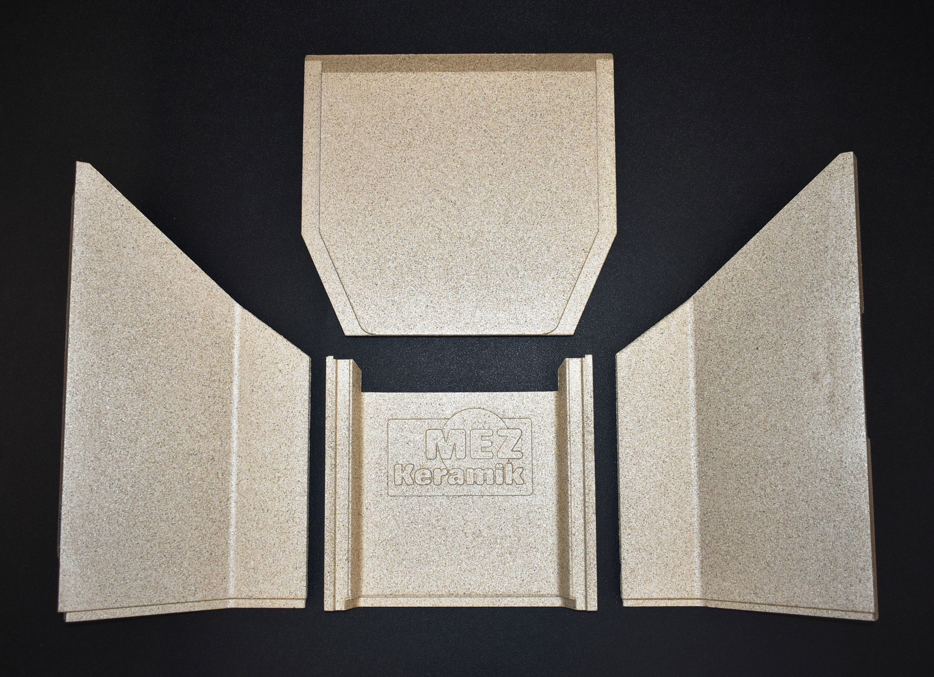 kaminXpert Feuerraumplatten B für MEZ Turin Kaminofen Ersatzteil Feuerraumauskleidung