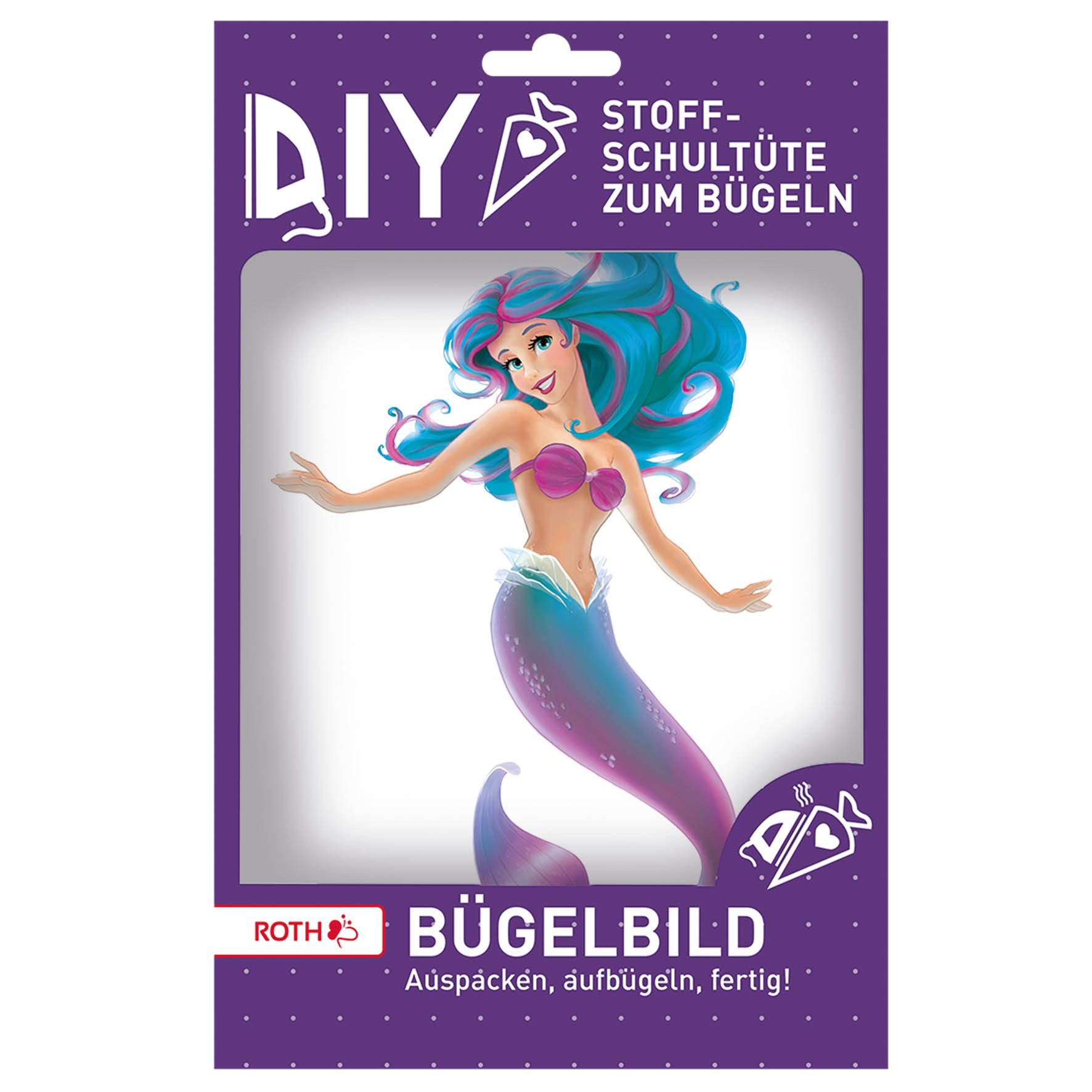 Roth Schultüte Roth Bügelbild Meerjungfrau, Verschluss