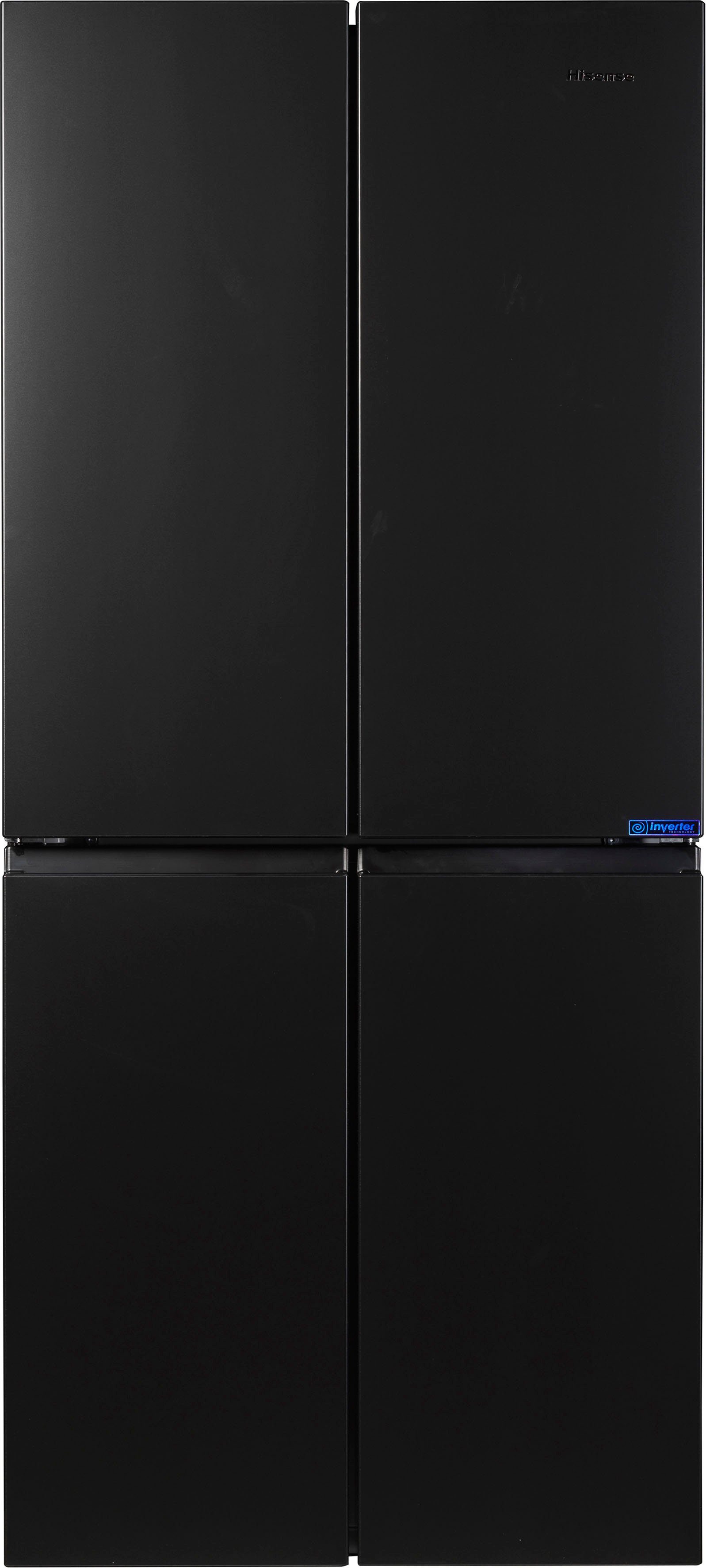 cm 181 RQ563N4SF2, schwarz Door Hisense 79,4 breit Multi cm hoch,