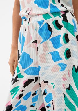 s.Oliver Stoffhose Regular: Culotte mit Allover-Print