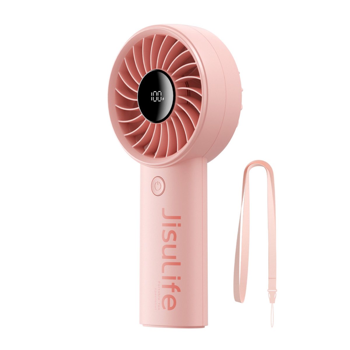 Jisulife Handventilator Life4, LED Anzeige mit 5 Stufen und bis zu 13 Stunden Laufzeit