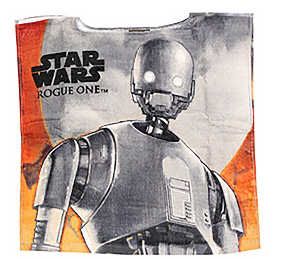 Star Wars Badeponcho Star Wars Rouge One K-2SO Badeponcho ohne Kapuze aus 100% Baumwolle 50, 100% aus Baumwolle