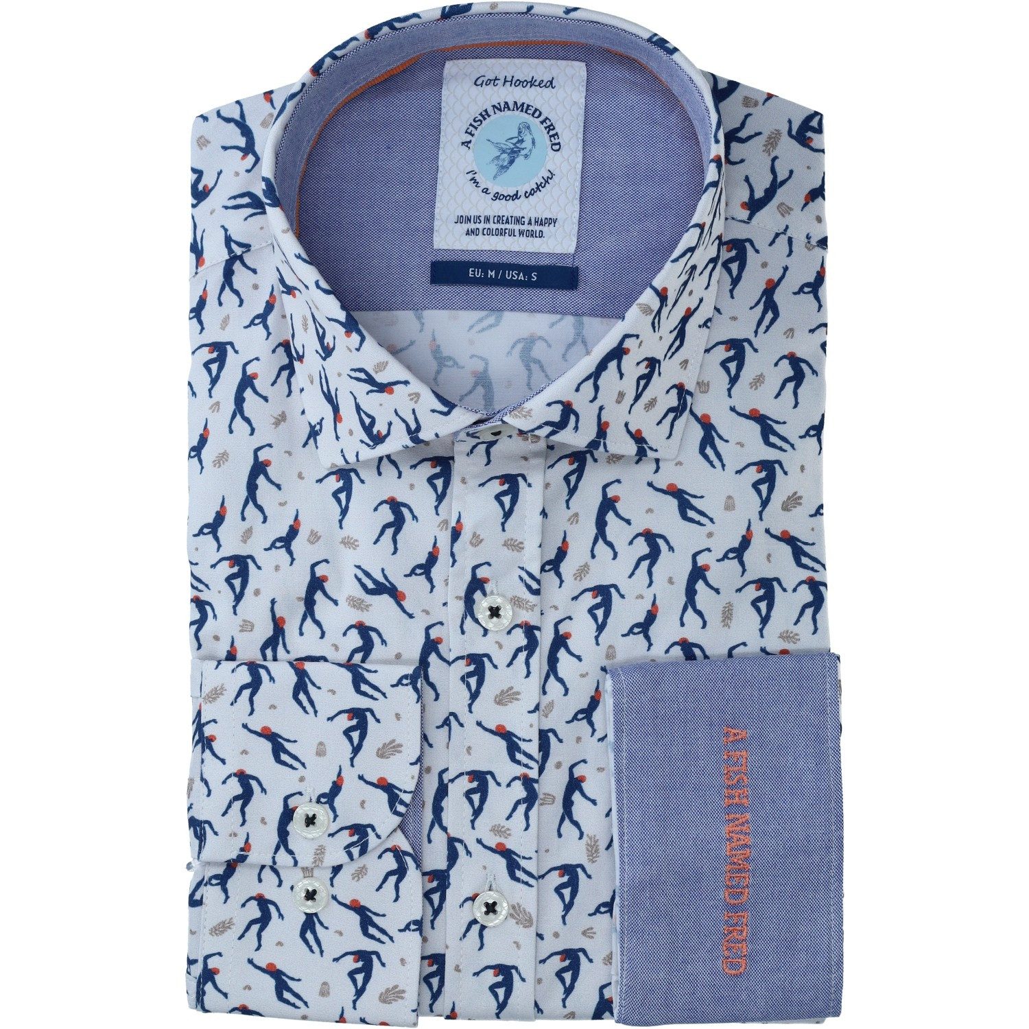 A Fish named Fred Langarmhemd