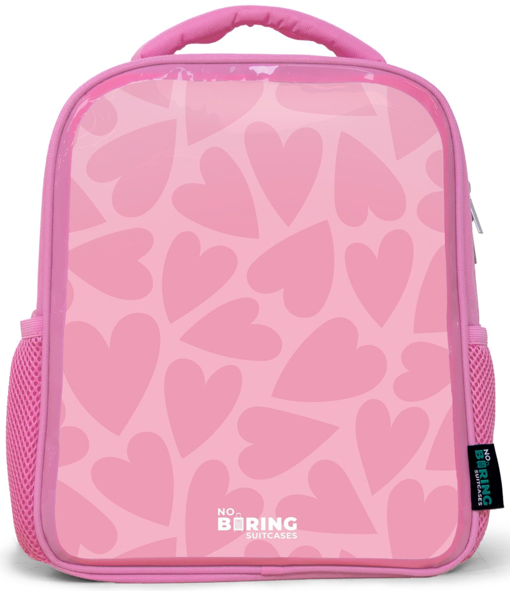 Rucksack Rosa - Rosa Herzen Muster