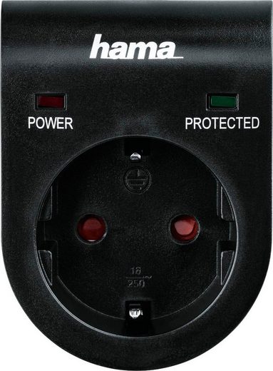 Hama »Überspannungsschutz 3500 W« Adapter, Steckdose LED Anzeige, Blitzschutz