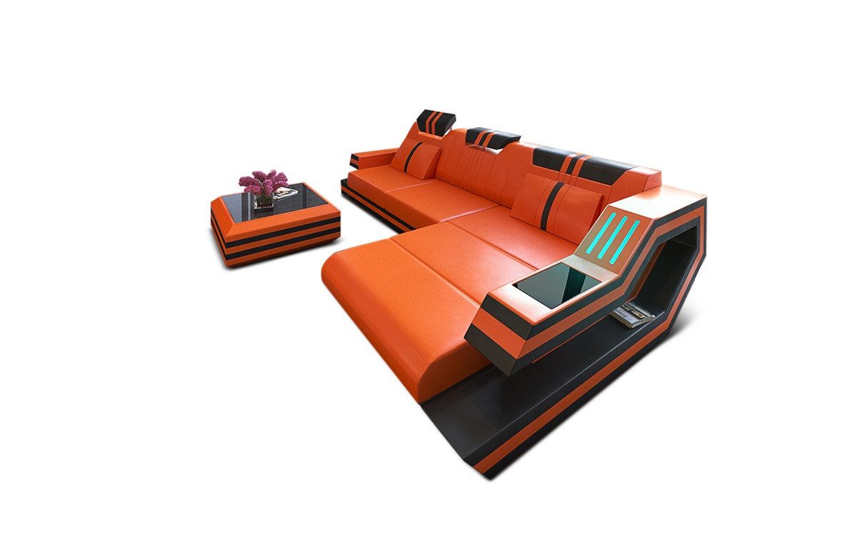 Sofa Dreams Ecksofa Ledercouch Ledersofa Ravenna günstig online kaufen