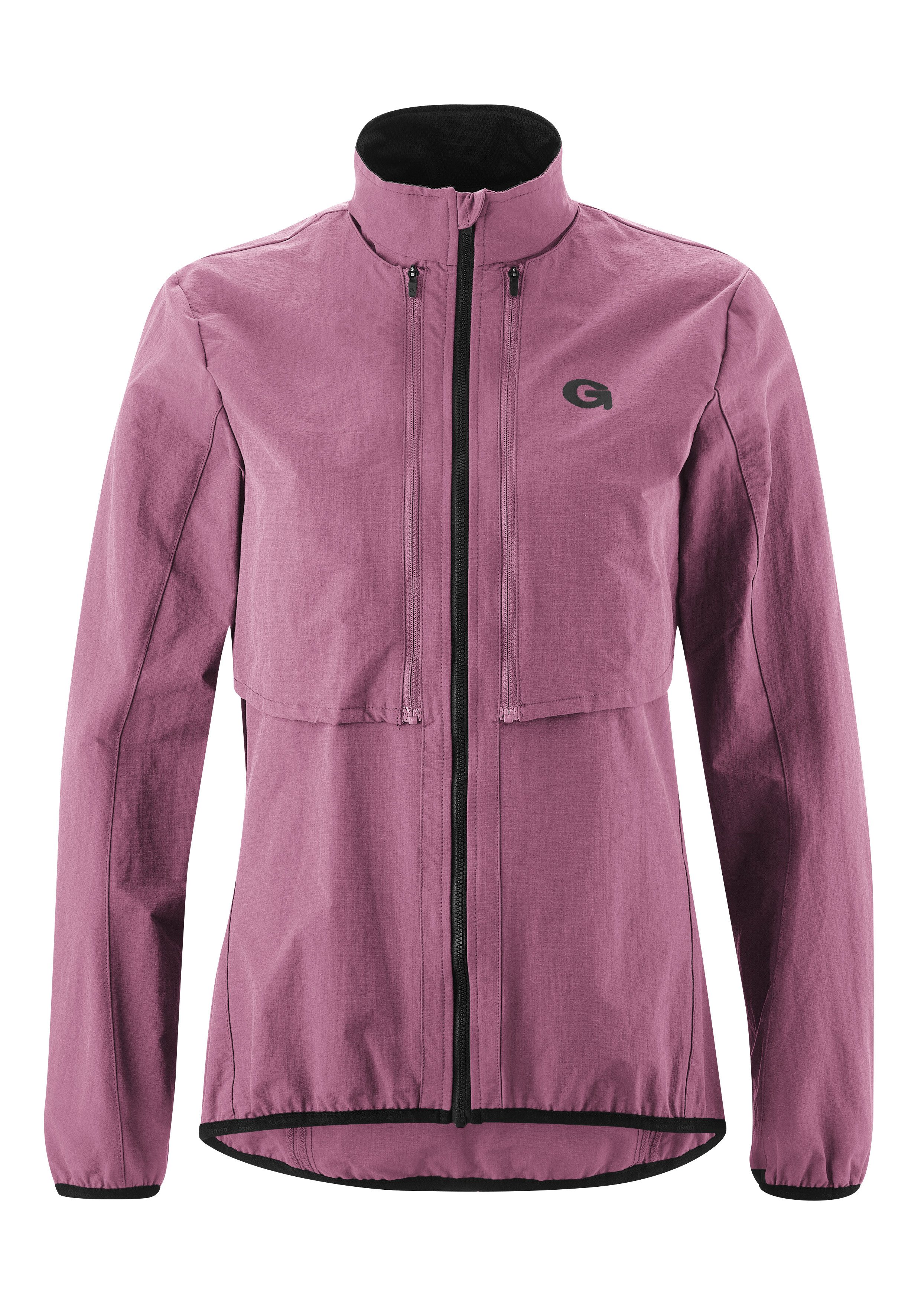 Gonso Fahrradjacke LANZADA Damen 2-in-1 Jacke, winddichte Radjacke mit Rückentasche, Windjacke