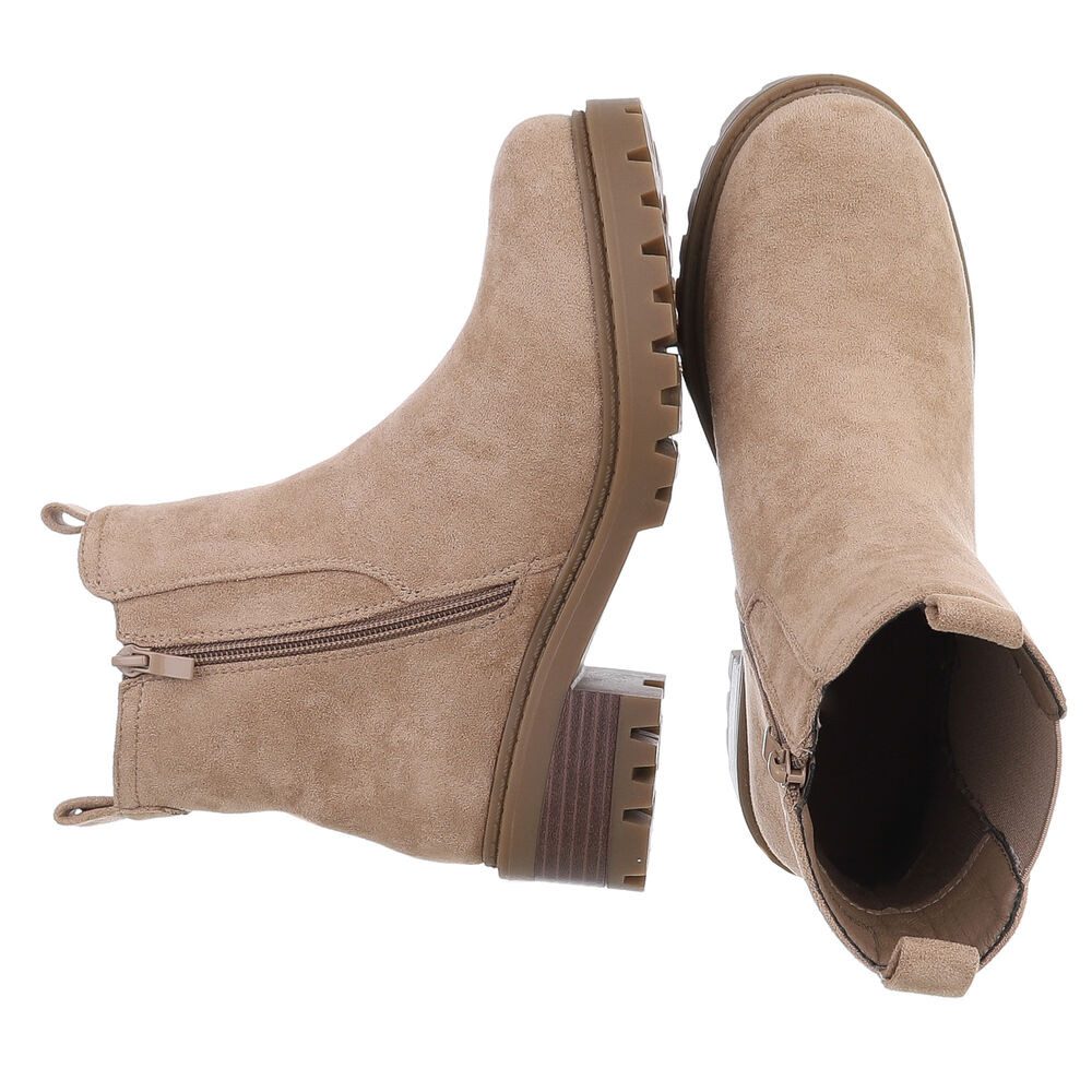 Ital-Design Trendige Chelsea Boots mit elastischen Einsätzen für Damen Chel günstig online kaufen