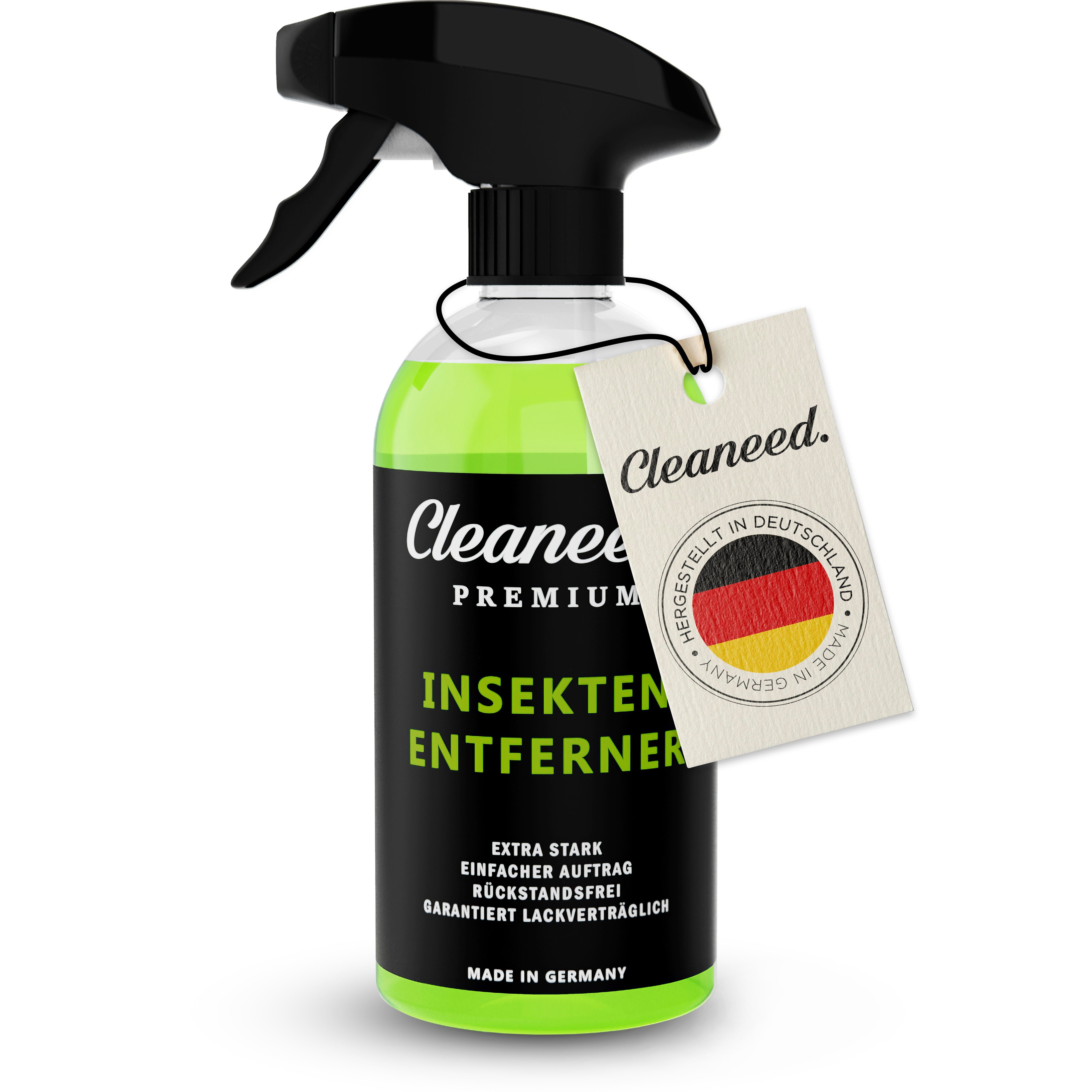 Cleaneed Insektenentferner – Made in Germany – Extra stark, Rückstandsfrei Insektenentferner (Rückstandsfrei, Einfache Anwendung, Made in Germany)