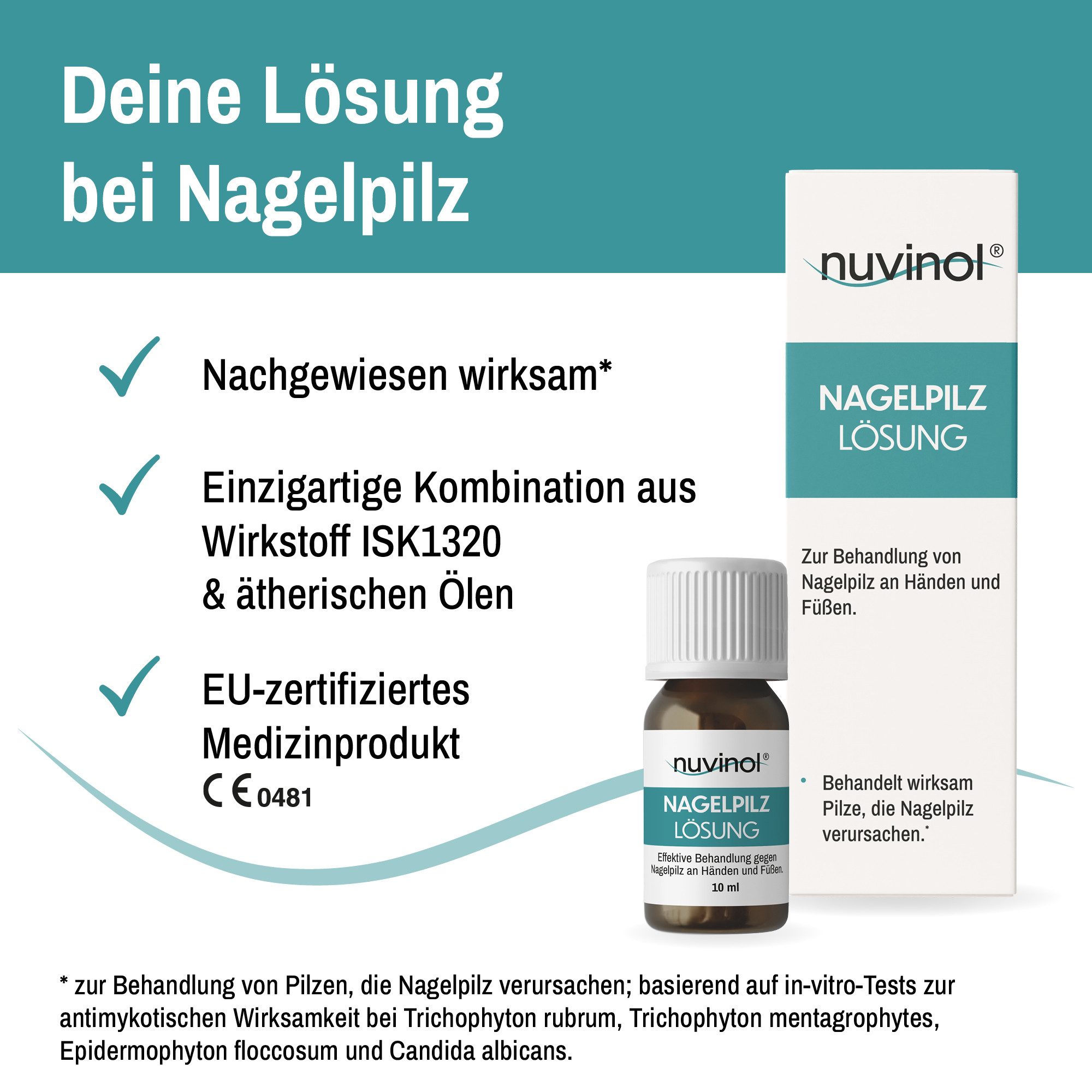nuvinol Nagelpilz-Behandlungsstift Nagelpilz Lösung, 1-tlg., Medizinprodukt