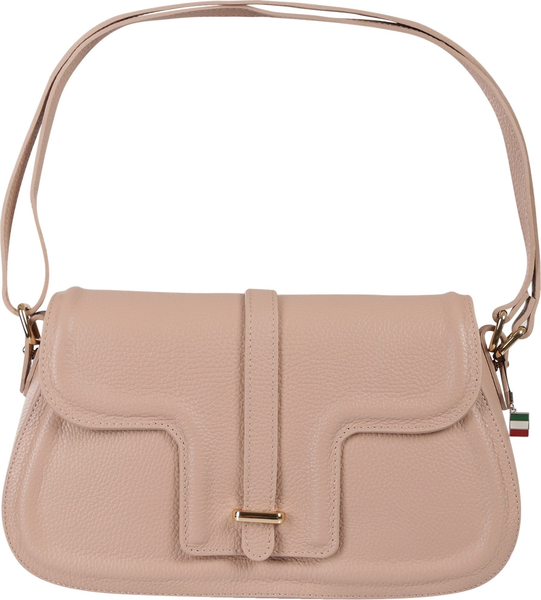 FLORENCE Schultertasche Florence Damen Schultertasche Leder (Schultertasche), Damen Schultertasche Leder, altrosa ca. 33cm x ca. 20cm hoch
