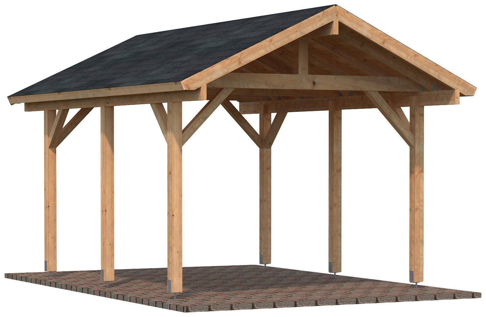 Palmako Einzelcarport Robert, BxT: 359x510 cm