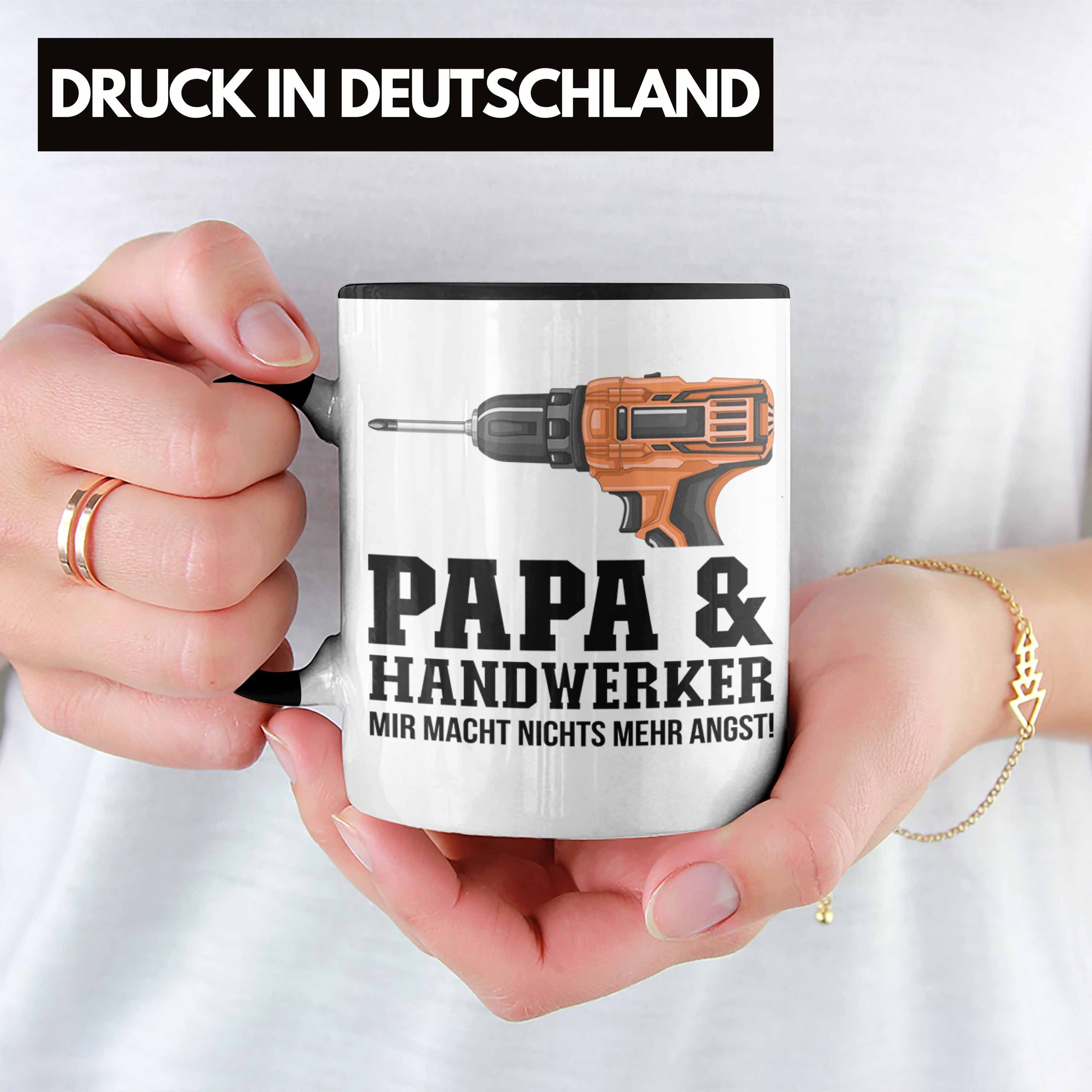 Handwerk Handwerker Tasse und Papa Tasse - Schwarz Vater Trendation Trendation Geschenkidee für
