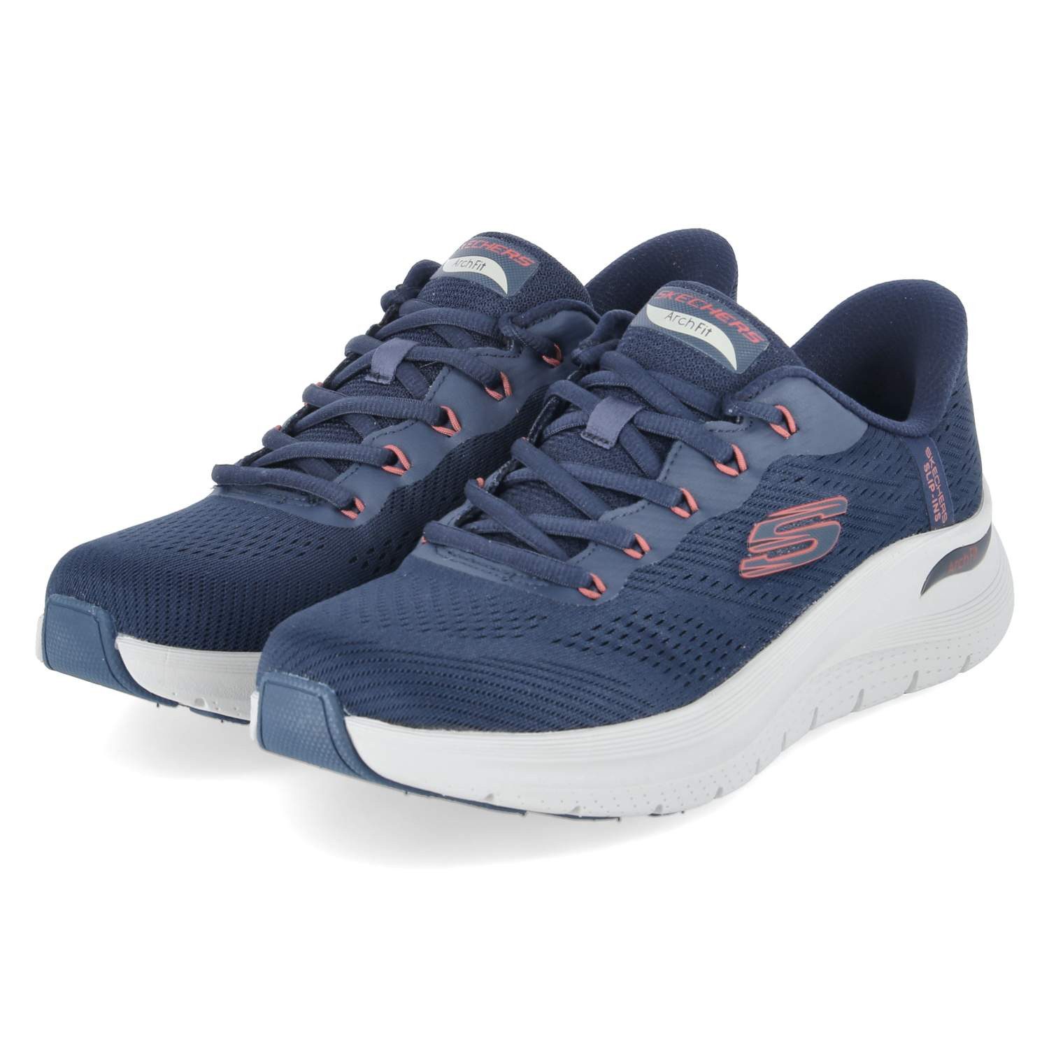 Skechers Skechers 232712 NVRD Herren Textil blau Schnürschuh