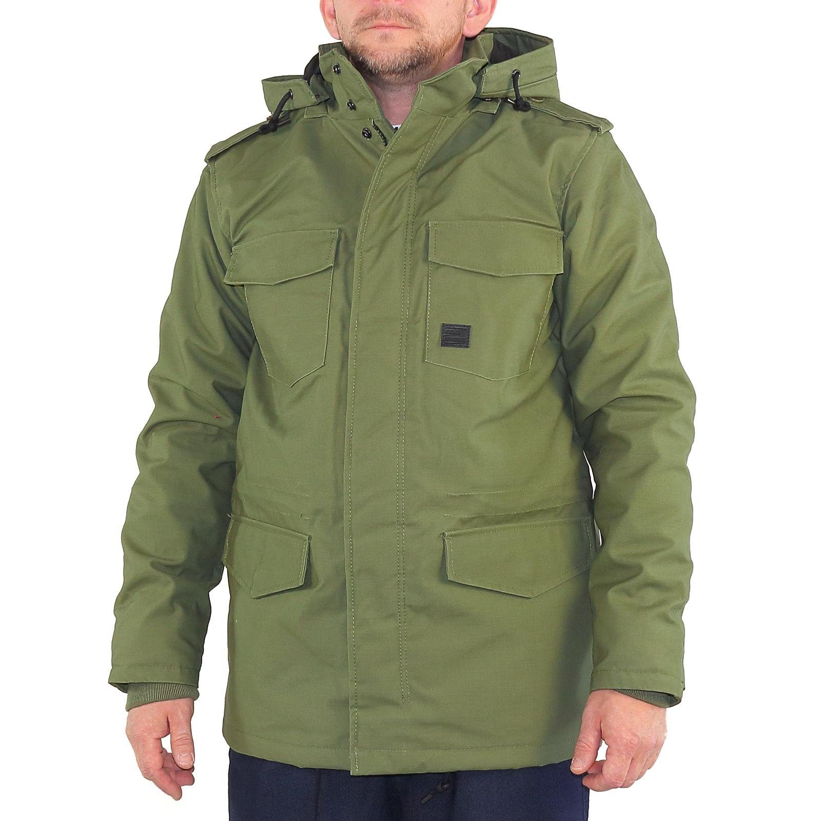 olive Vintage Darren Parka Industries Jacke Industries Vintage Winterjacke drab