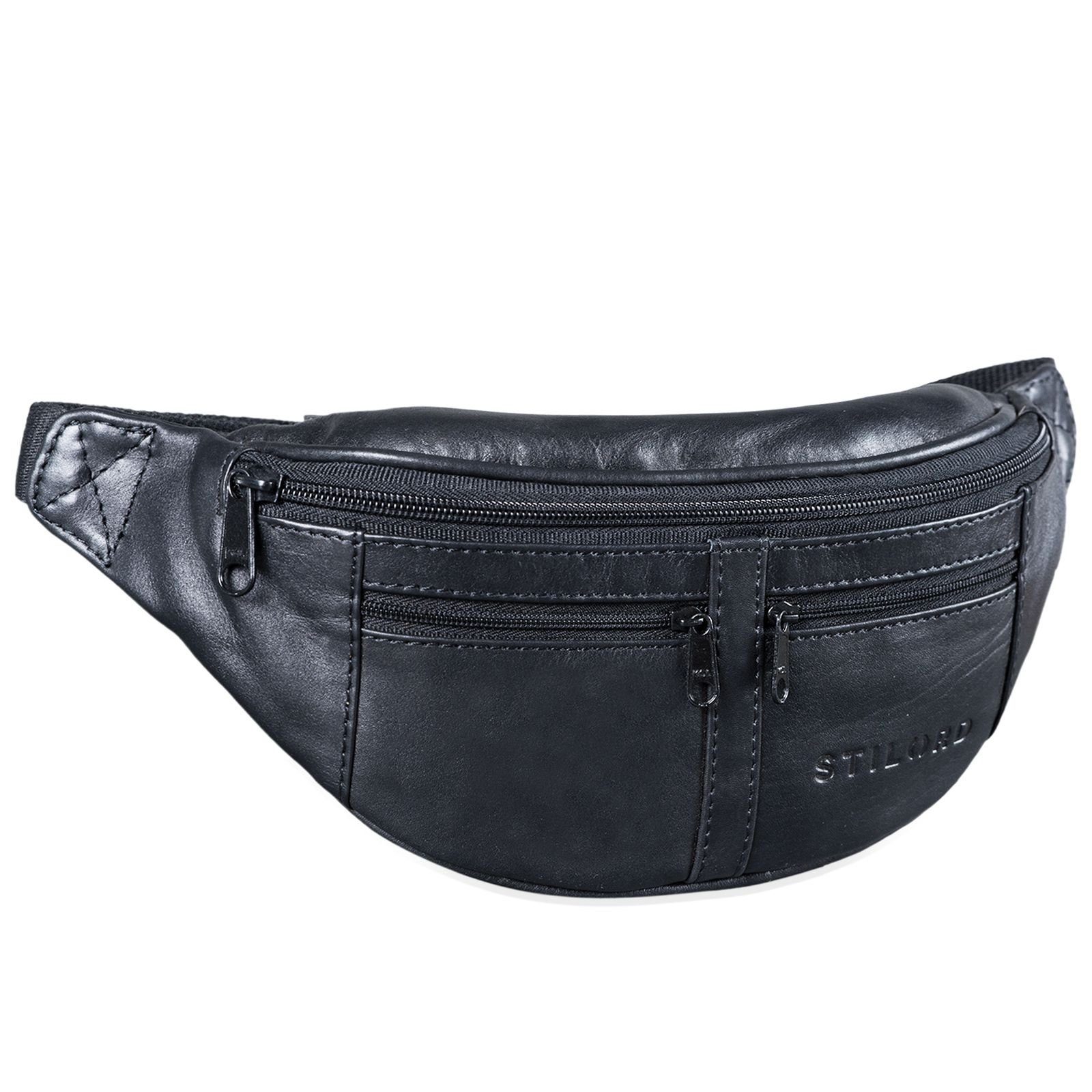 STILORD Bauchtasche "Echo" Vintage Bauchtasche Hüfttasche Leder