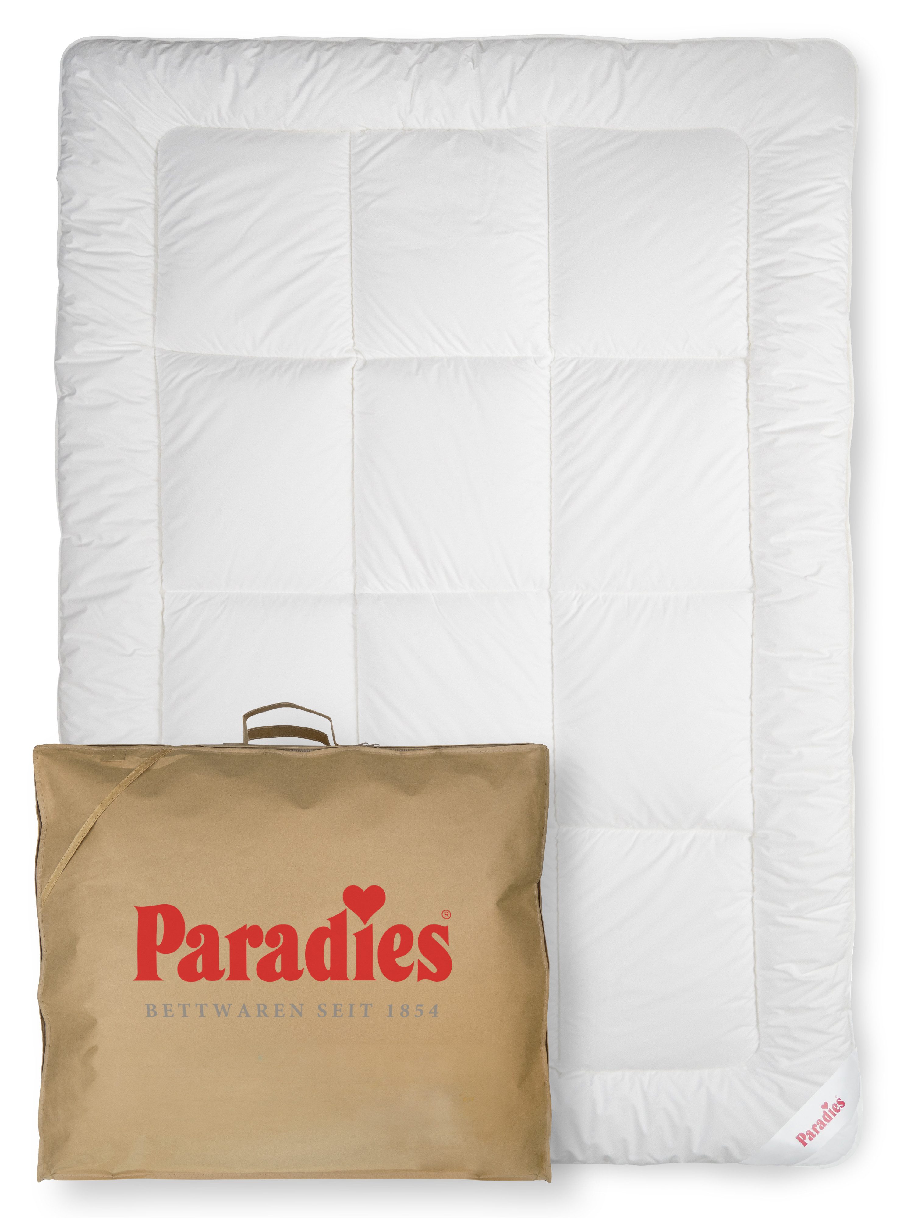 Paradies Kunstfaserbettdecke Avera, Bettdecke mit Lyocell, Füllung: 80% Polyester, 20% Lyocell, Bezug: 100% Baumwolle, atmungsaktive, wärmende Lyocell Winterdecke