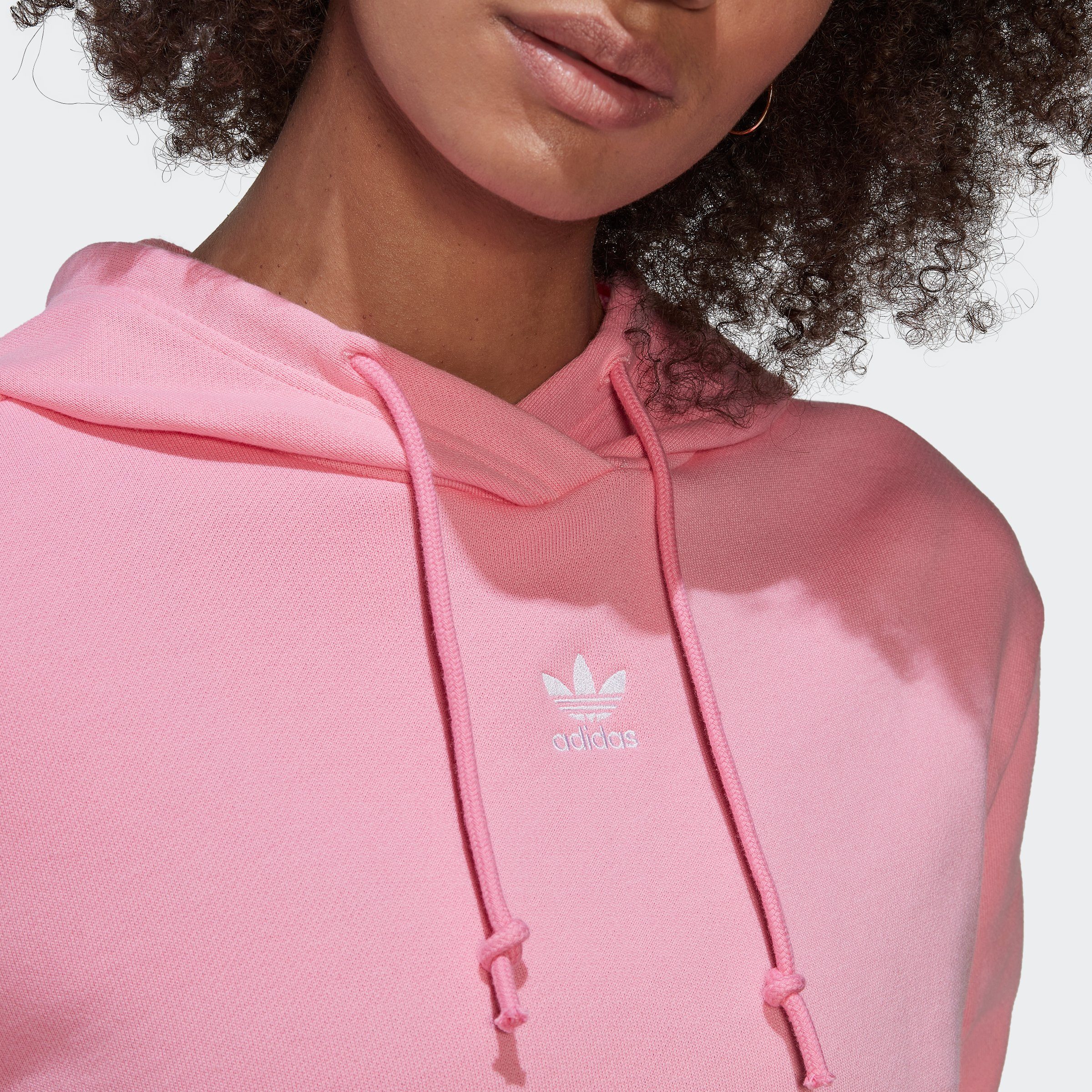 ADICOLOR CROP Sweatshirt ESSENTIALS TERRY HOODIE adidas BLIPNK FRENCH Originals