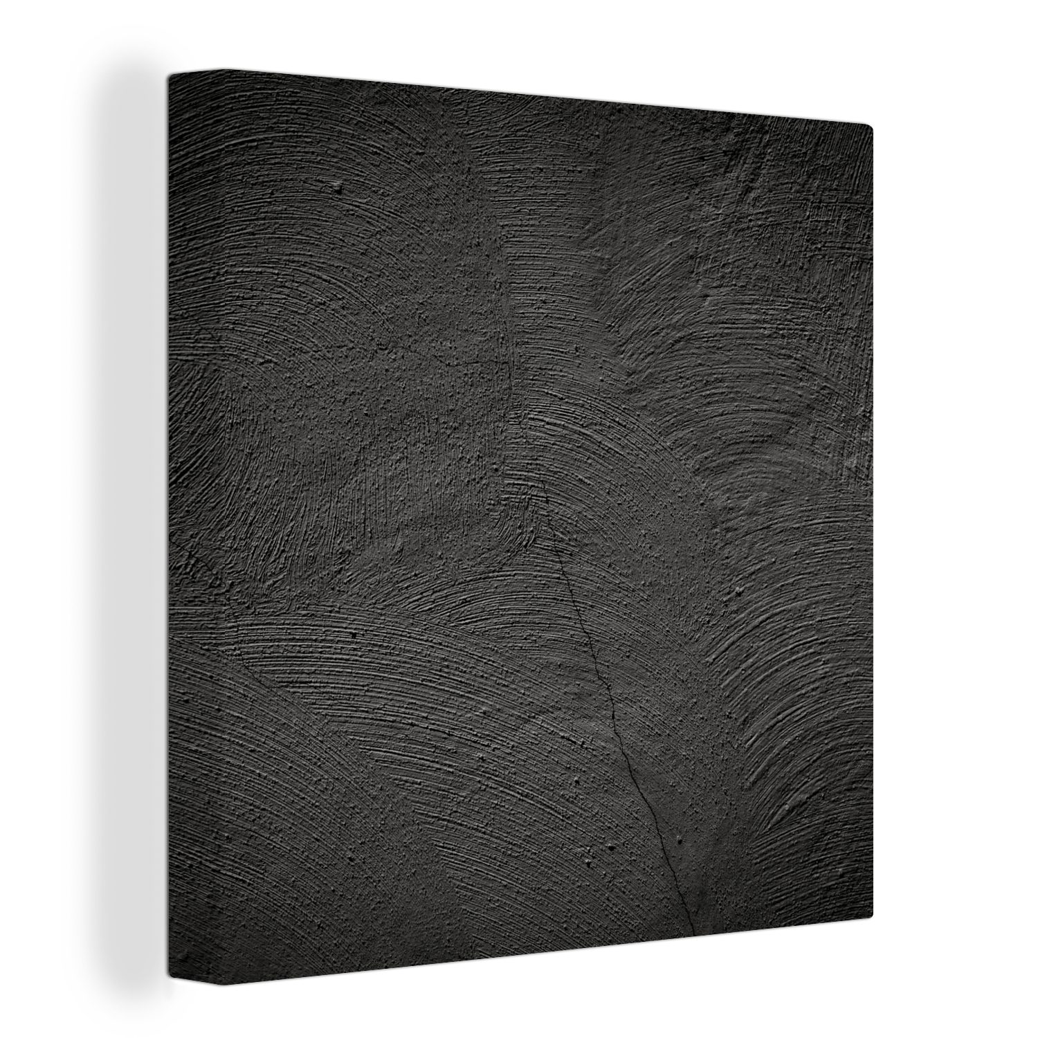 OneMillionCanvasses® Leinwandbild Konkreter Druck - Industriell - Schwarz, günstig online kaufen