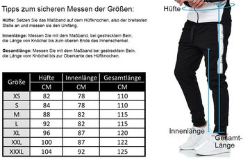 L.gonline Jogginghose Herren Jogginghose lang, Trainingshose 100% Baumwolle, Sporthose (Sweatpants, 1-tlg) mit elastischem Bund