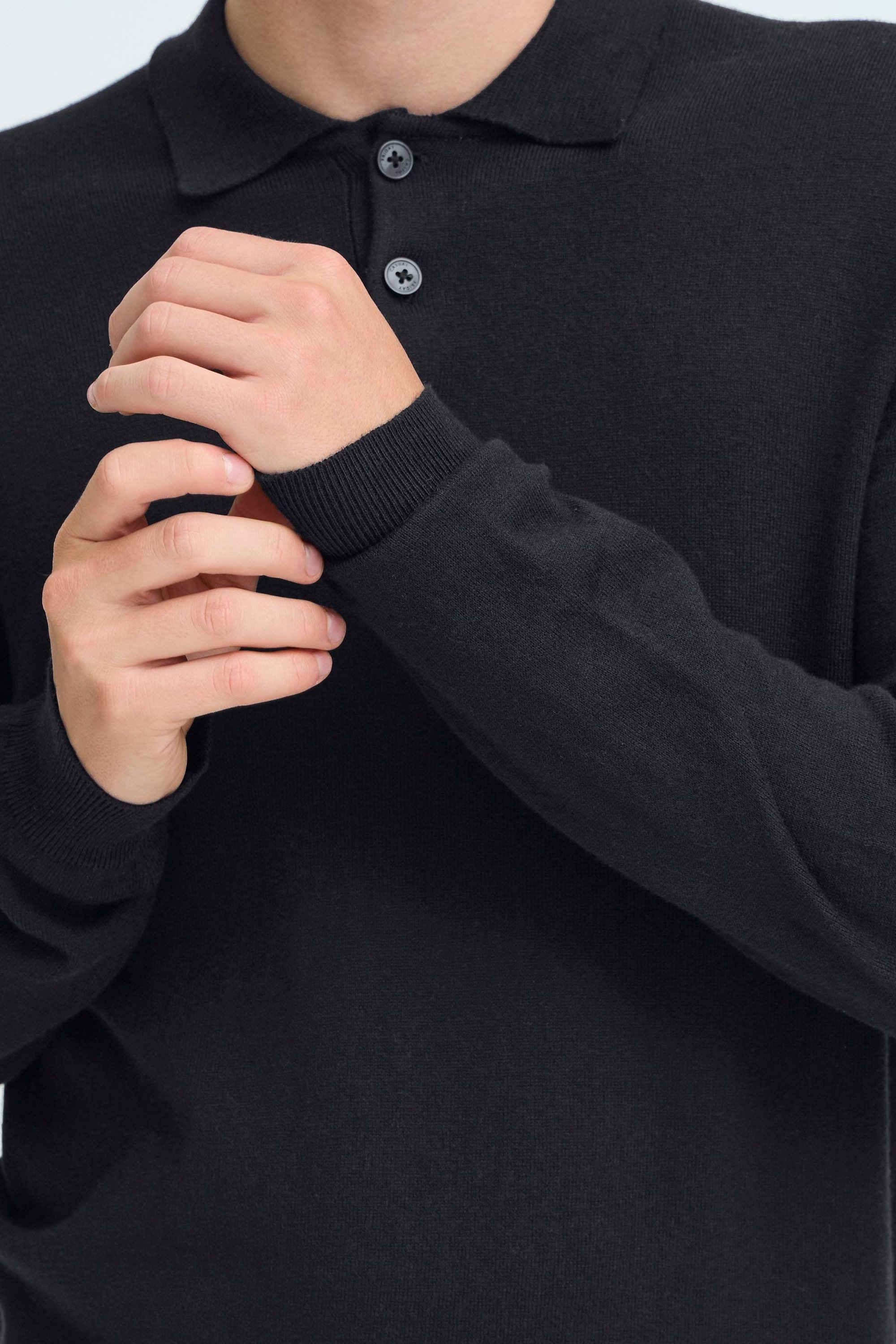 Casual Friday Strickpullover CFFrode Modisches Polo-Longsleeve
